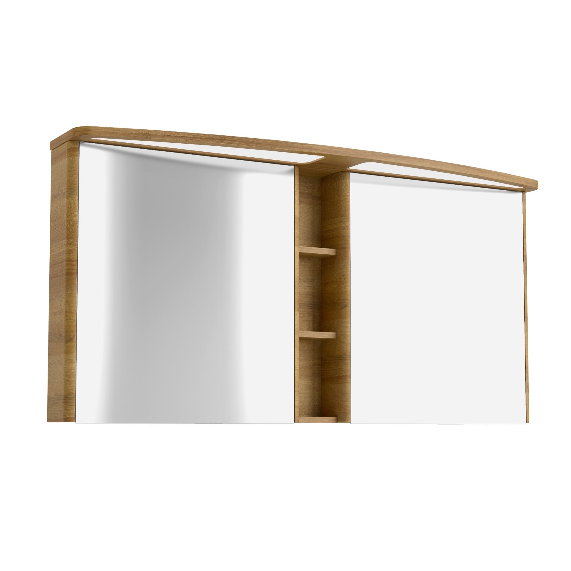 Lanzet CLASSICO Spiegelschrank 140 cm, Hellbraun Lanzet CLASSICO Spiegelschrank 140 cm, Hellbraun