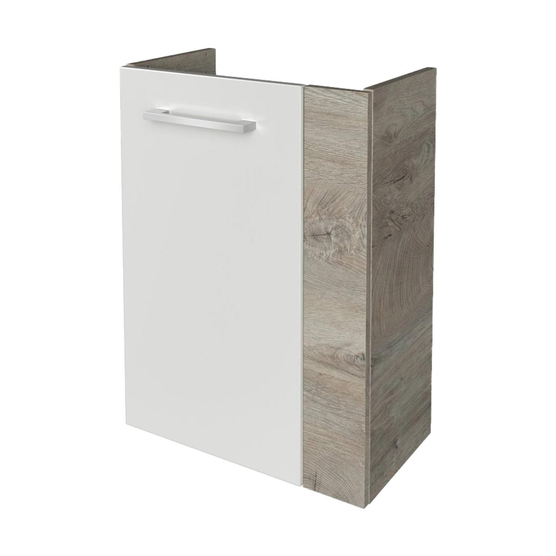 Fackelmann SBC STANFORD Waschbeckenunterschrank 45 cm, Braun hell/Weiß, links Fackelmann SBC STANFORD Waschbeckenunterschrank 45 cm, Braun hell/Weiß, links