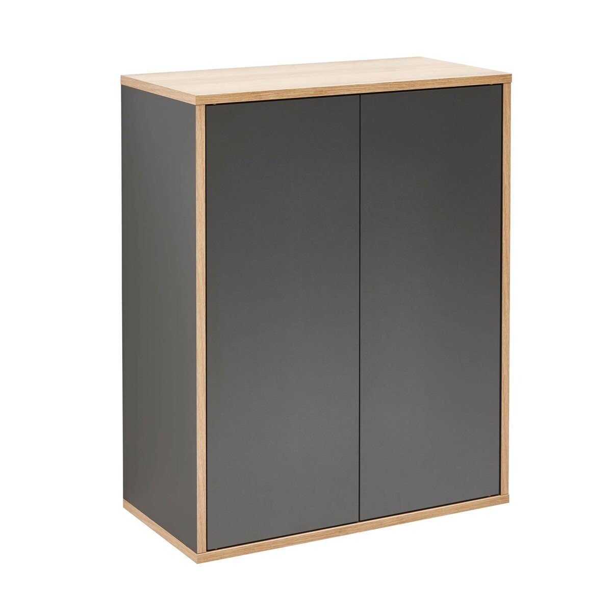Fackelmann FINN Doppel Midischrank 60 cm, Braun hell/Anthrazit Fackelmann FINN Doppel Midischrank 60 cm, Braun hell/Anthrazit