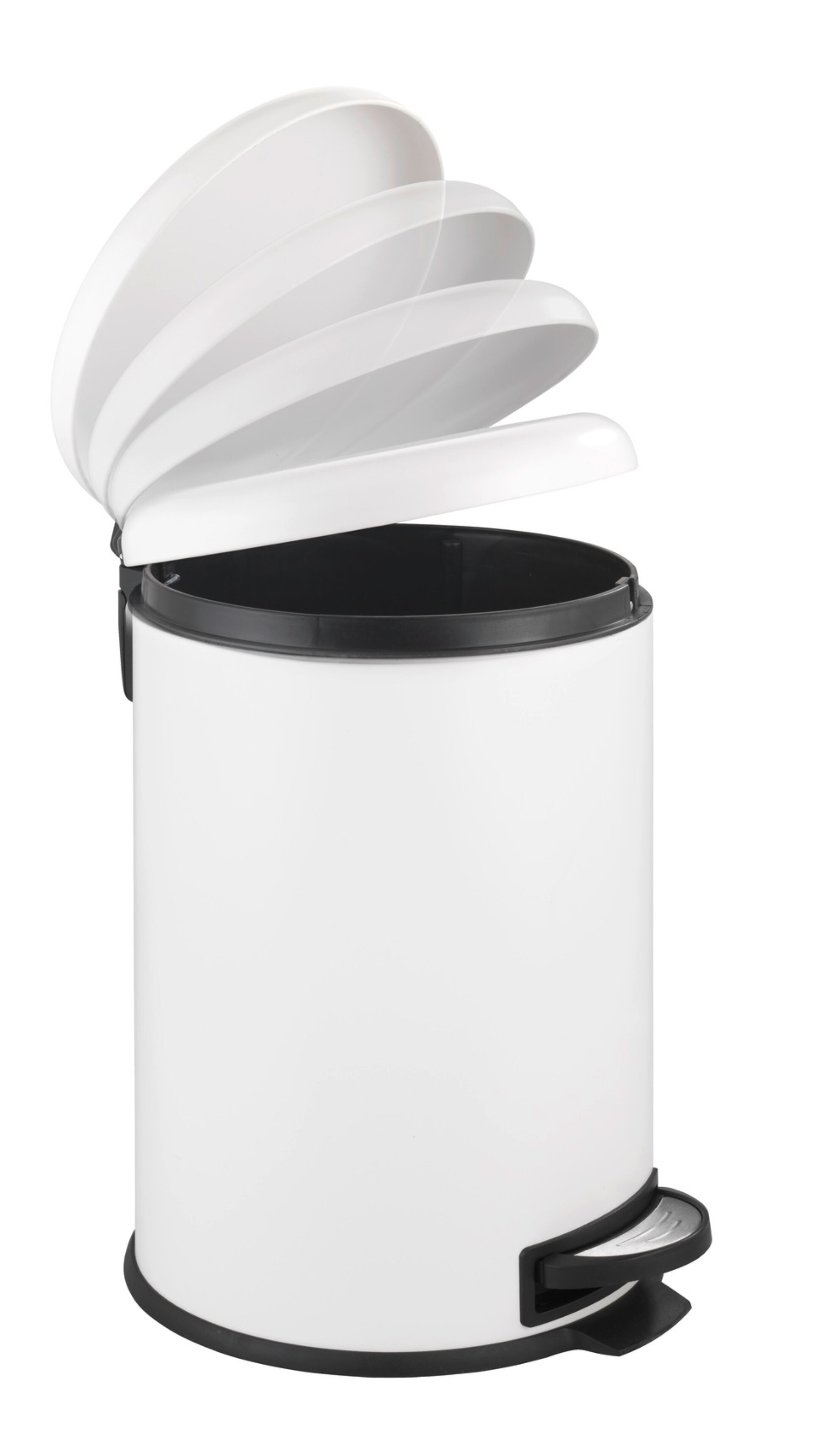 WENKO Leman Kosmetikeimer 20 Liter, Weiß, Easy Close