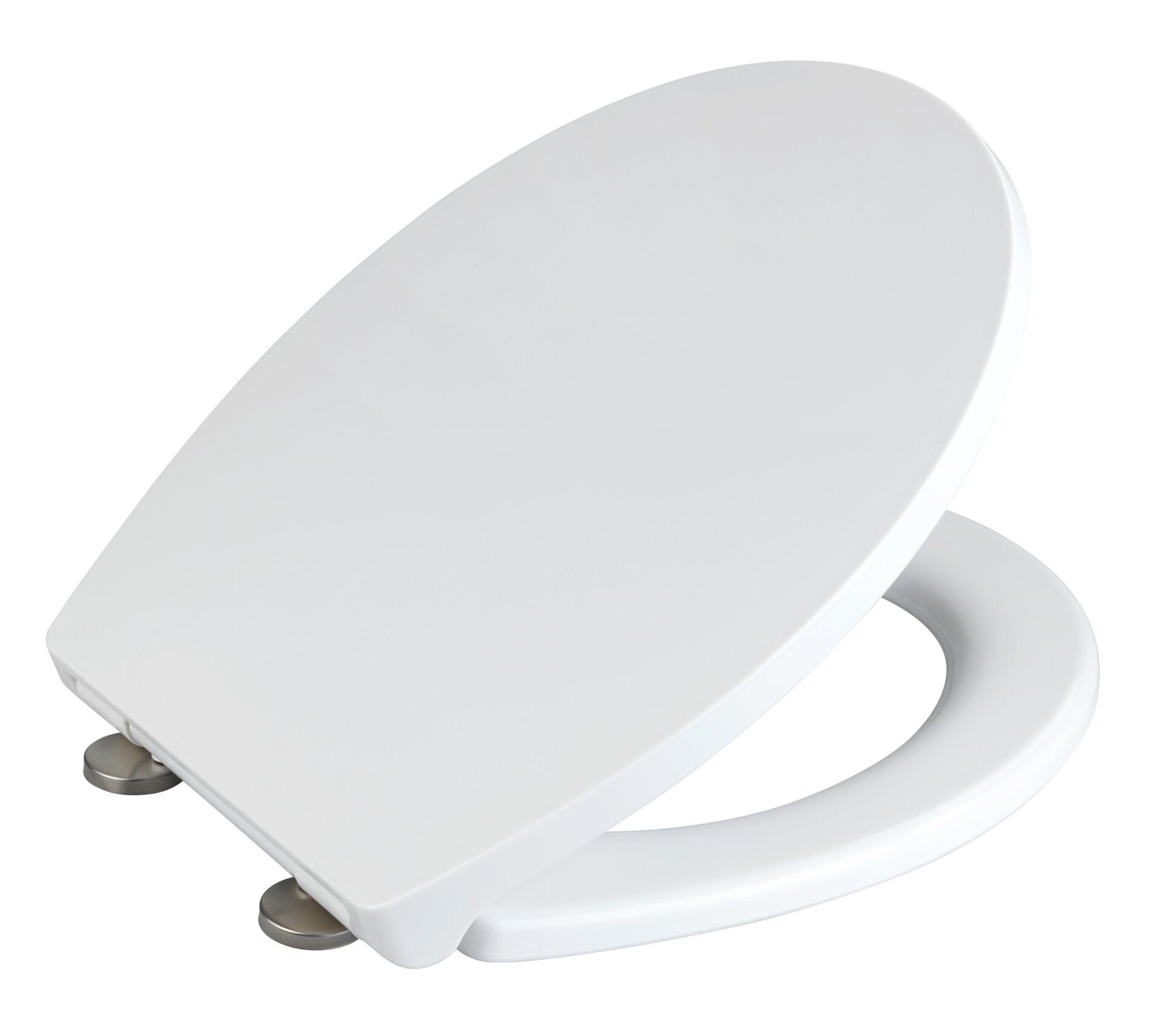 WENKO OSTUNI WC-Sitz, Weiß, Thermoplast, belastbar mit 300 kg, mit Absenkautomatik
