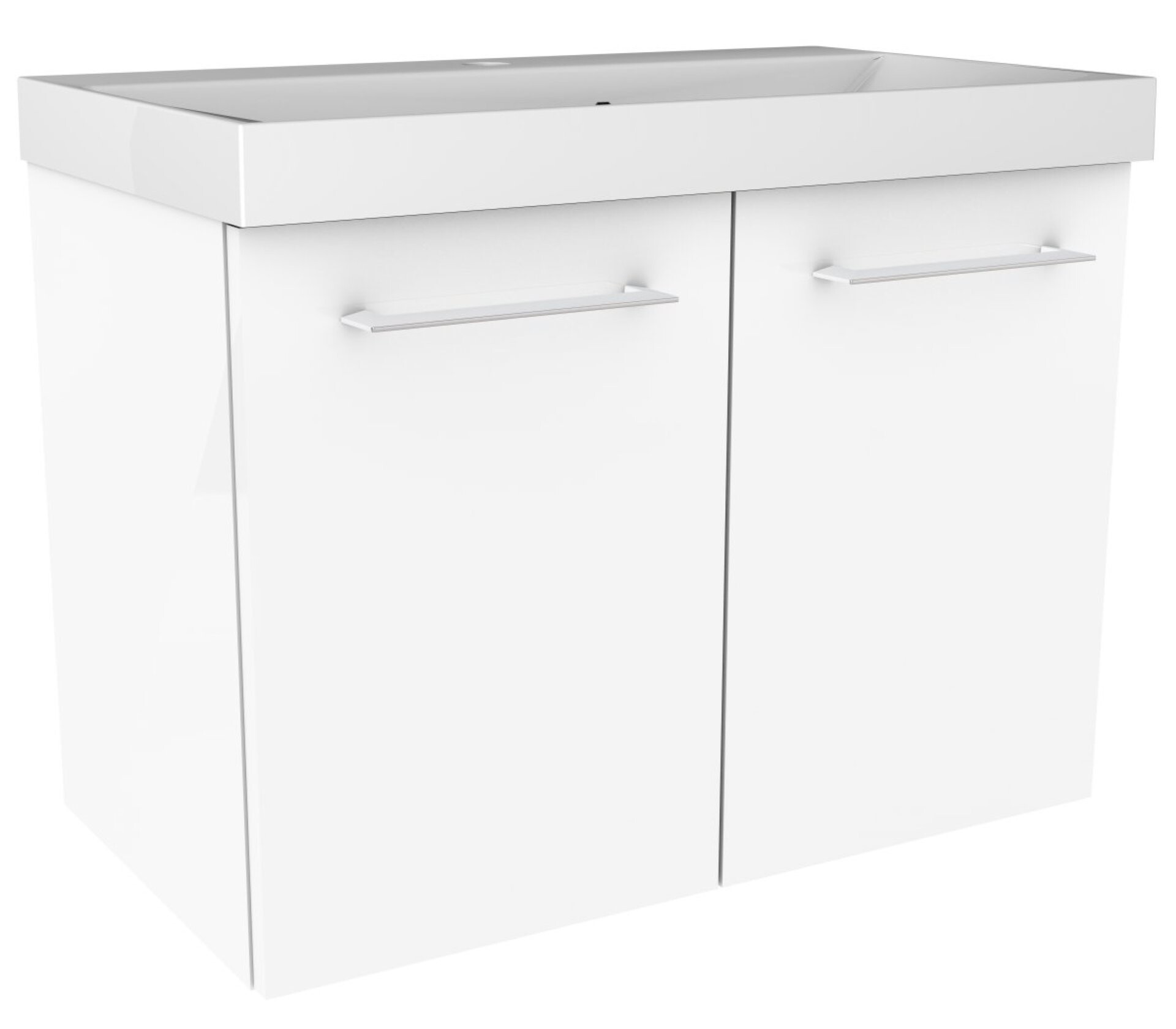 Fackelmann LIMA Waschtischunterschrank 60 cm, Weiß Fackelmann LIMA Waschtischunterschrank 60 cm, Weiß