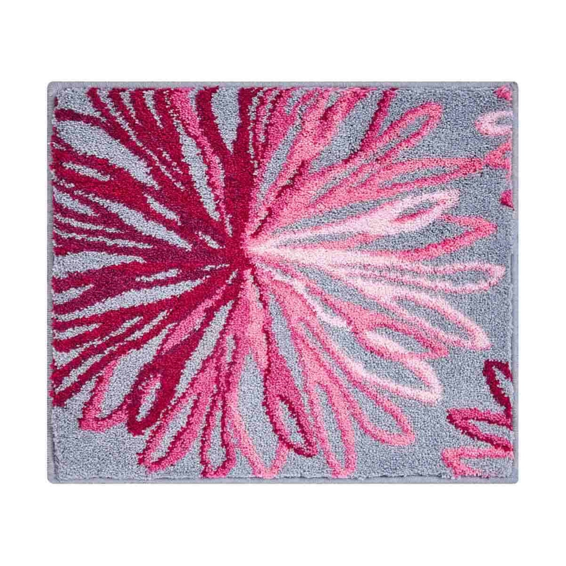 GRUND ART Badematte 50 x 60 cm, Rosa/Grau GRUND ART Badematte 50 x 60 cm, Rosa/Grau
