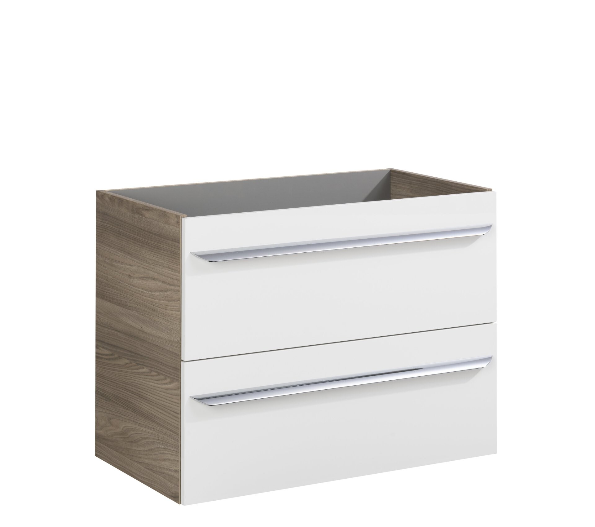 Fackelmann LUXOR Waschbeckenunterschrank 80 cm, Braun hell/Weiß Fackelmann LUXOR Waschbeckenunterschrank 80 cm, Braun hell/Weiß