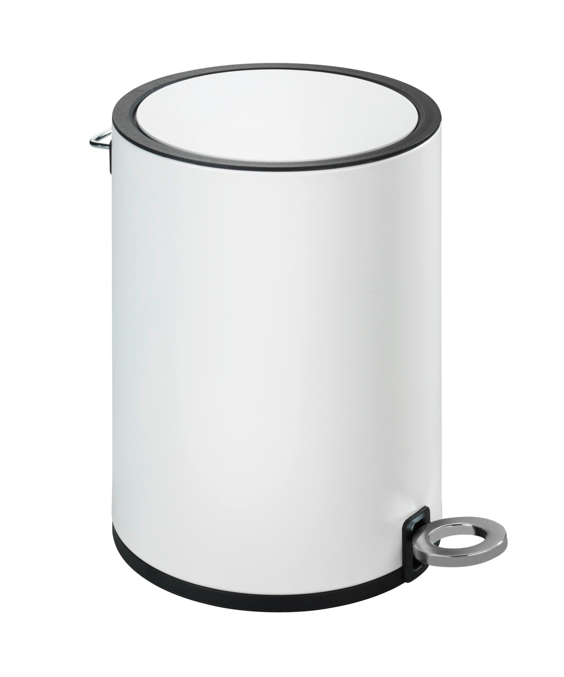 WENKO MONZA Kosmetikeimer 3 Liter, Weiß matt, Easy Close