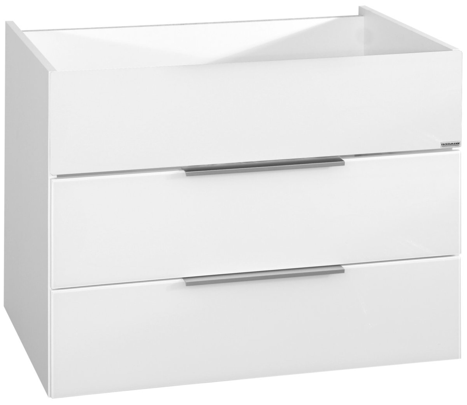 Fackelmann KARA Waschbeckenunterschrank 80 cm, Weiß, 2 Schubladen Fackelmann KARA Waschbeckenunterschrank 80 cm, Weiß, 2 Schubladen