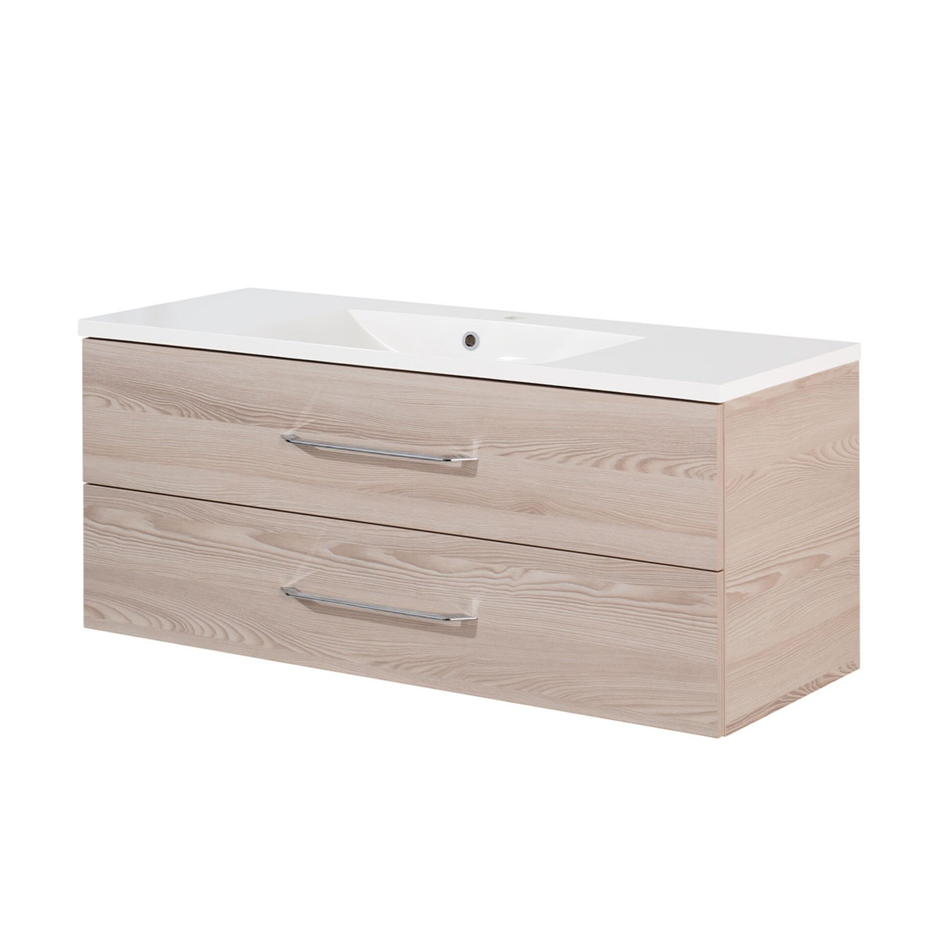 Fackelmann B.CLEVER Waschtisch Set Gussmarmor 120 cm, Braun hell Fackelmann B.CLEVER Waschtisch Set Gussmarmor 120 cm, Braun hell
