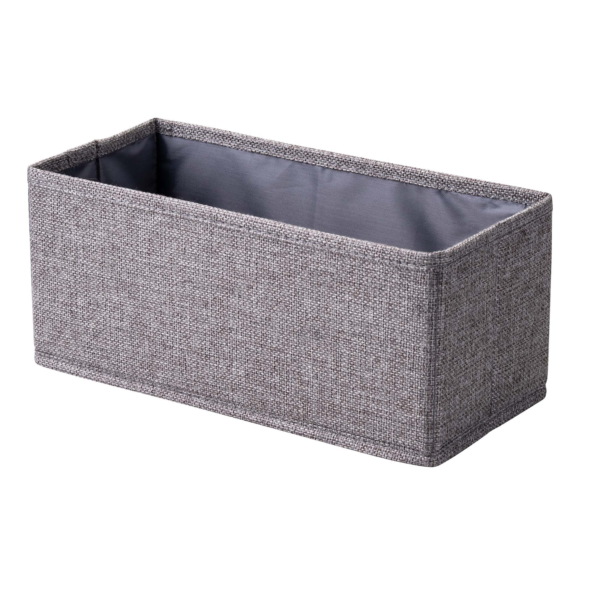 Fackelmann Aufbewahrungskorb 28 cm, Grau, faltbar Fackelmann Aufbewahrungskorb 28 cm, Grau, faltbar