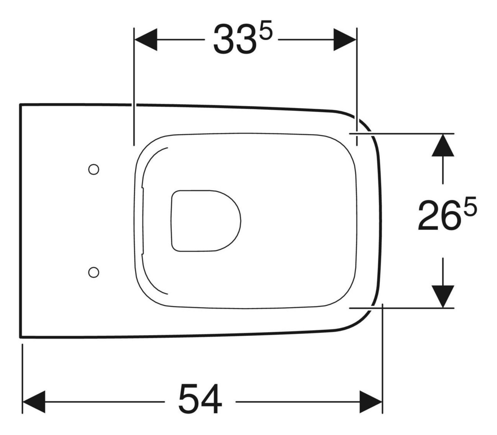 GEBERIT ICON SQUARE Tiefspül-WC, Weiß, spülrandlos, wandhängend, KeraTect