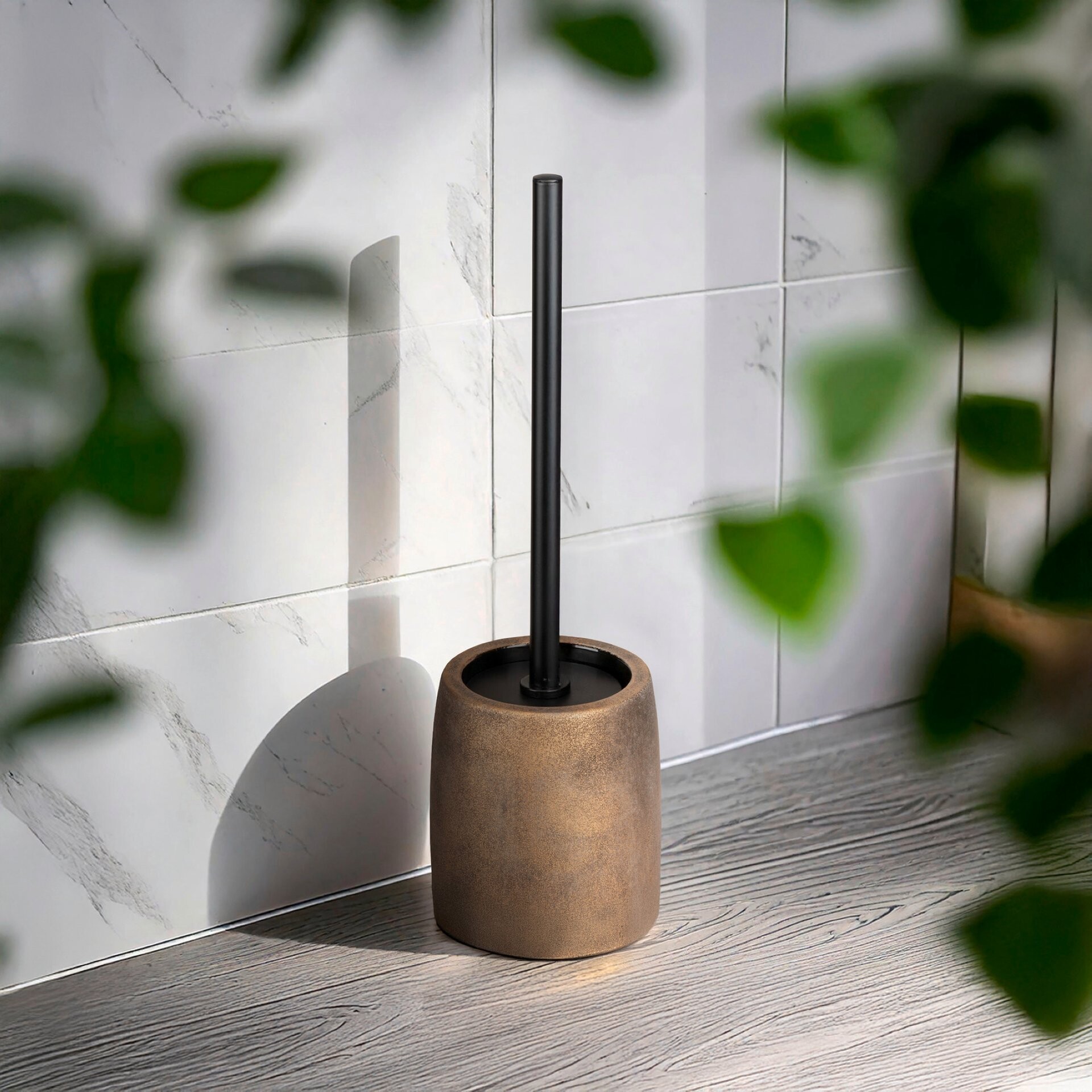 WENKO TREMEA WC-Garnitur, Gold, Keramik