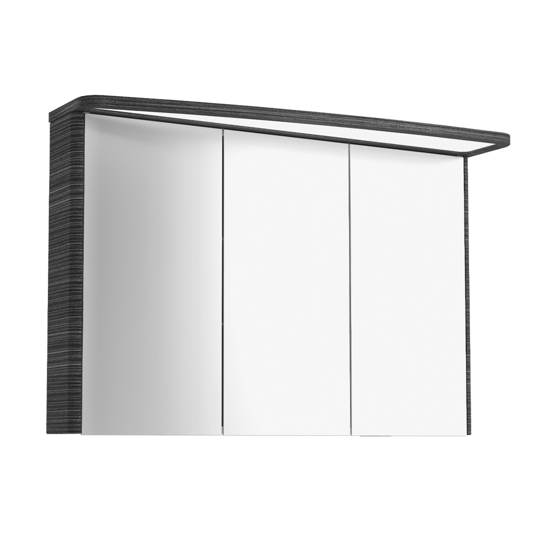 Lanzet CLASSICO Spiegelschrank 100 cm, Schwarz, links Lanzet CLASSICO Spiegelschrank 100 cm, Schwarz, links