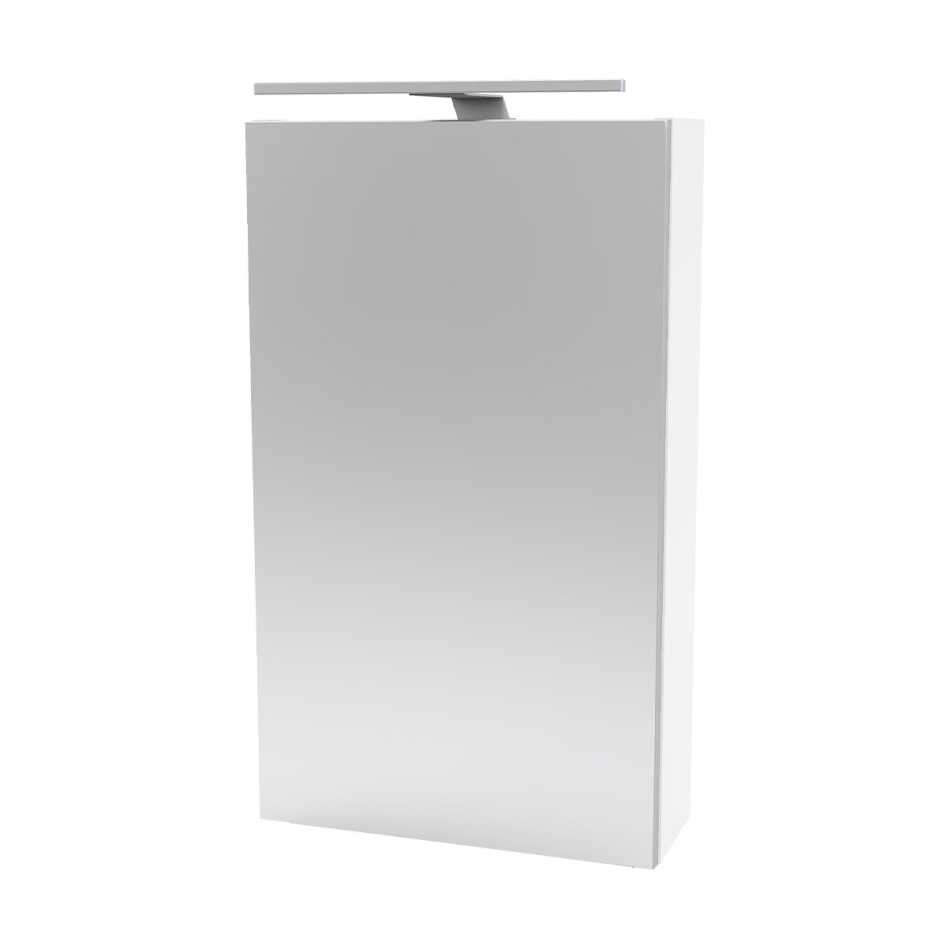 Fackelmann SBC SCENO Gäste-WC Spiegelschrank 40 cm, Weiß matt, links Fackelmann SBC SCENO Gäste-WC Spiegelschrank 40 cm, Weiß matt, links
