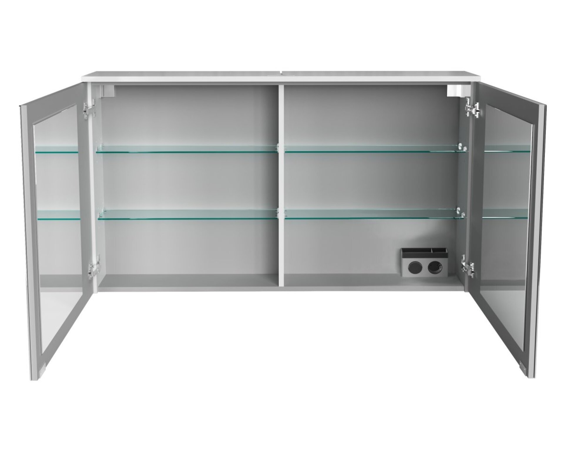 Fackelmann OXFORD LED Spiegelschrank 120 cm breit, Weiß Fackelmann OXFORD LED Spiegelschrank 120 cm breit, Weiß