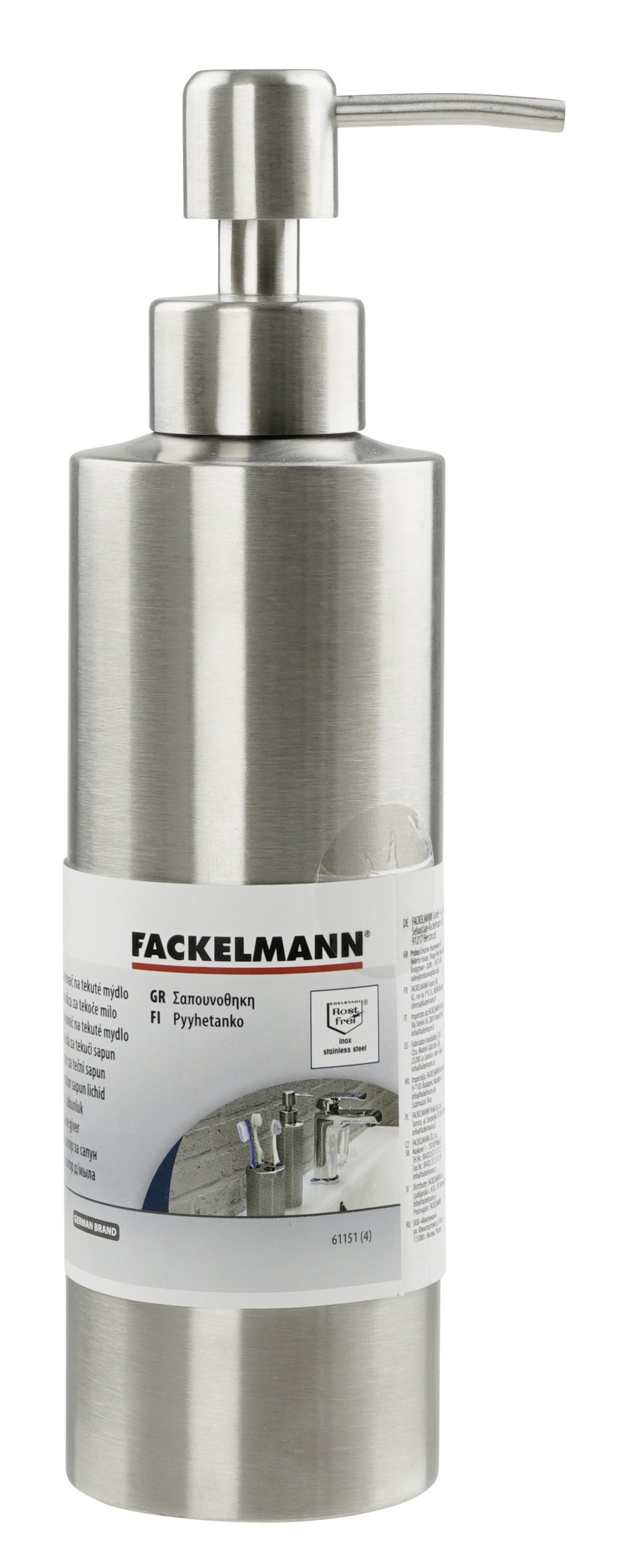Fackelmann Seifenspender Edelstahl Fackelmann Seifenspender Edelstahl