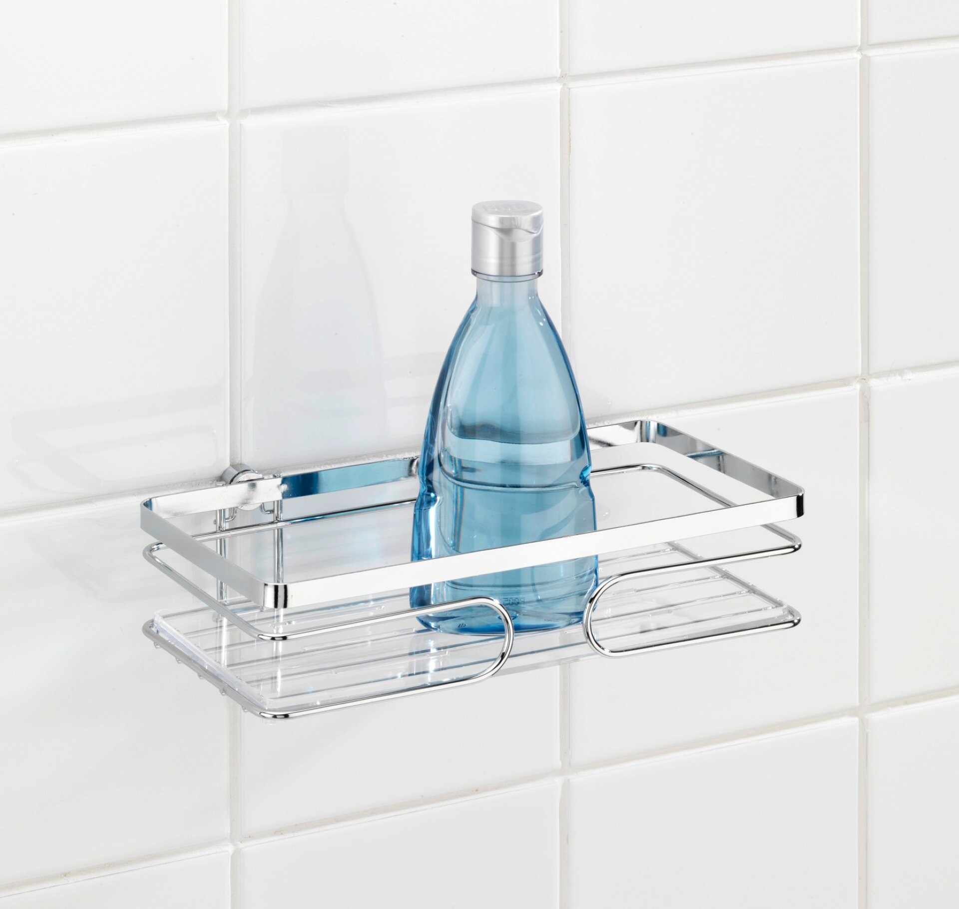 WENKO PREMIUM Duschablage, Chrom, Edelstahl rostfrei