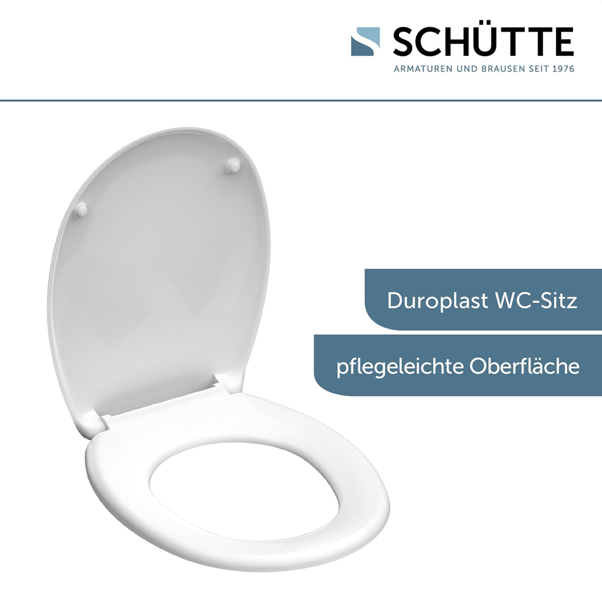 Schütte WHITE WC-Sitz, Duroplast Schütte WHITE WC-Sitz, Duroplast