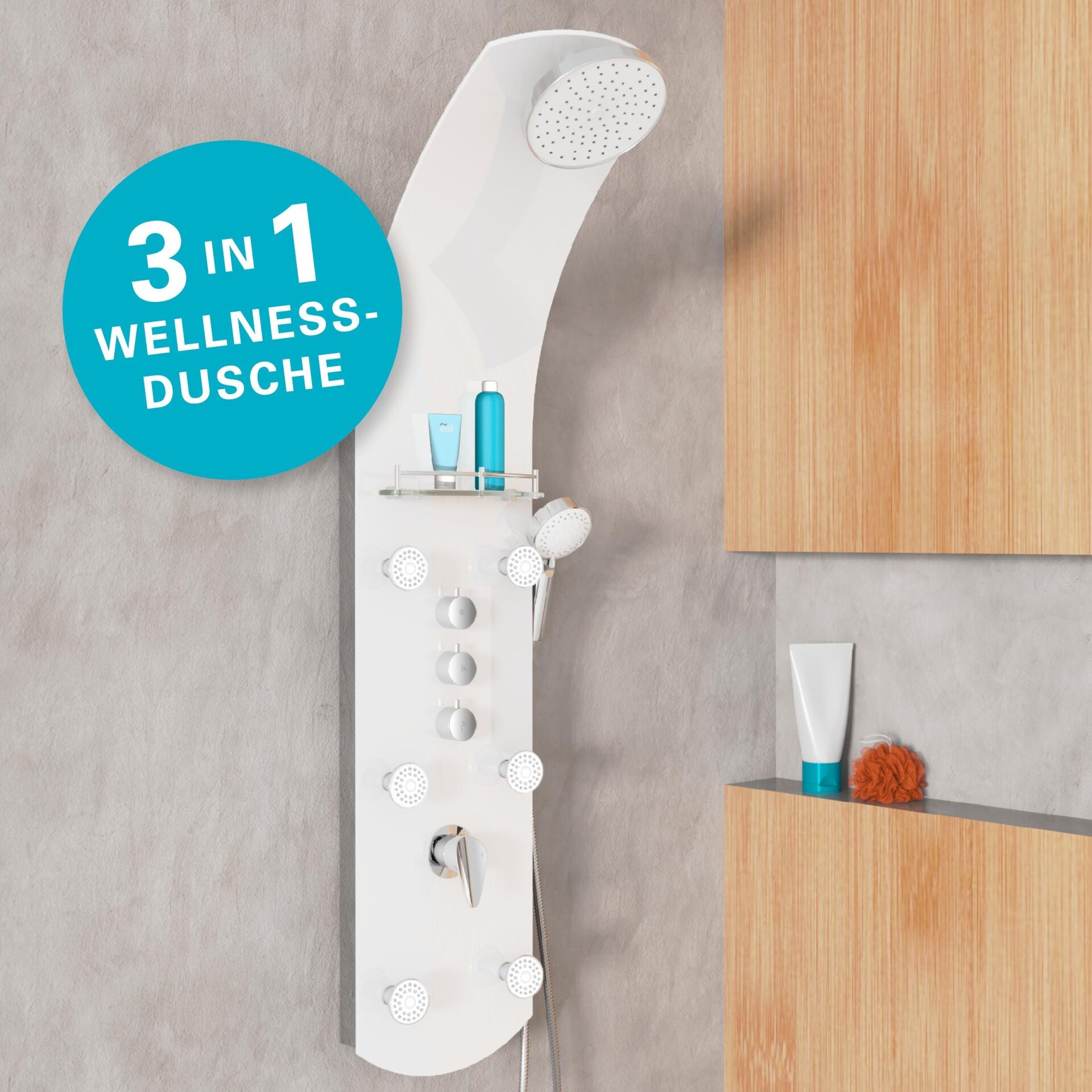 EISL KARIBIK Duschpaneel, Weiß EISL KARIBIK Duschpaneel, Weiß