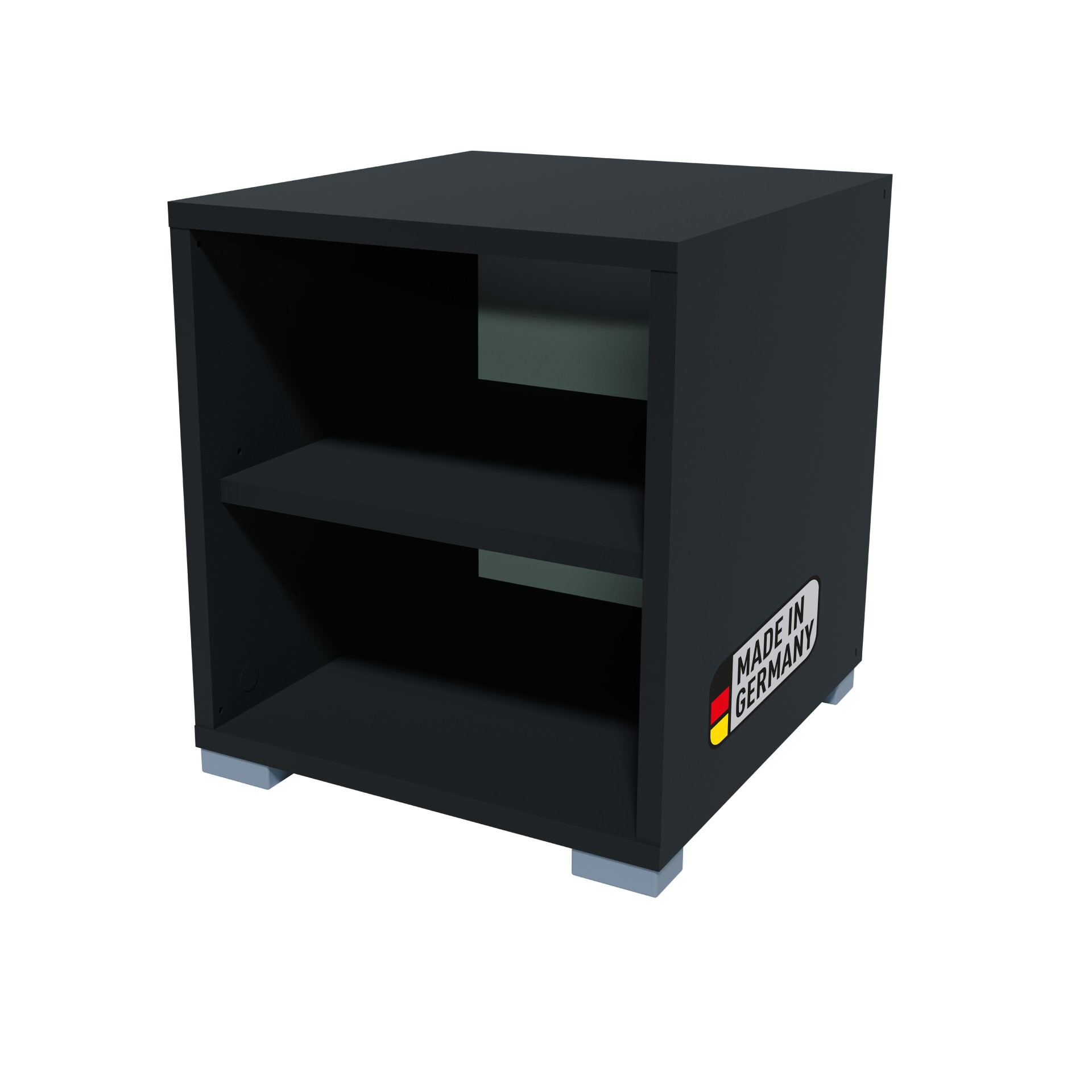 BADEDU VEER Regal 35 cm breit, Anthrazit, 2 Fächer