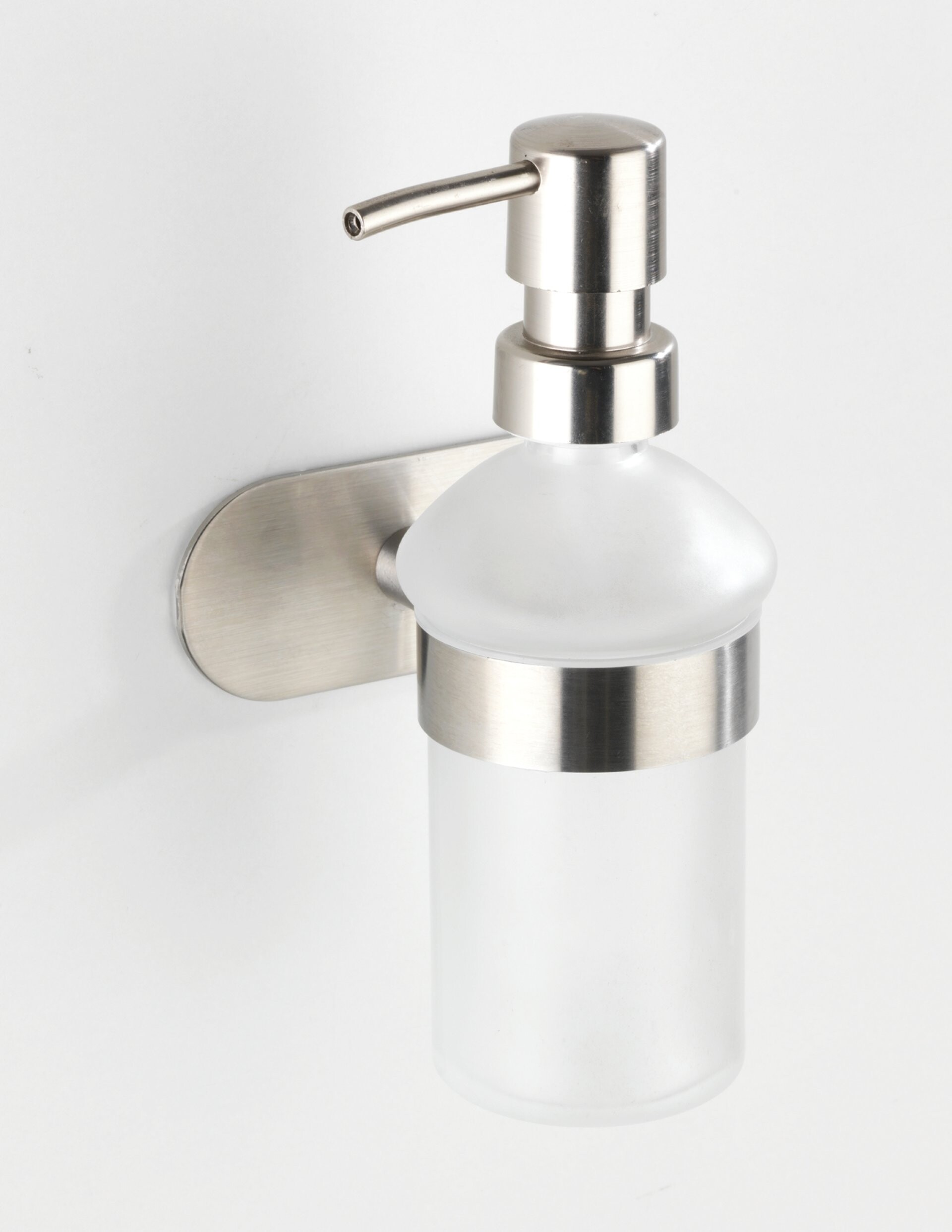 WENKO OREA Seifenspender 200 ml, Silber matt, Edelstahl rostfrei, Turbo Loc