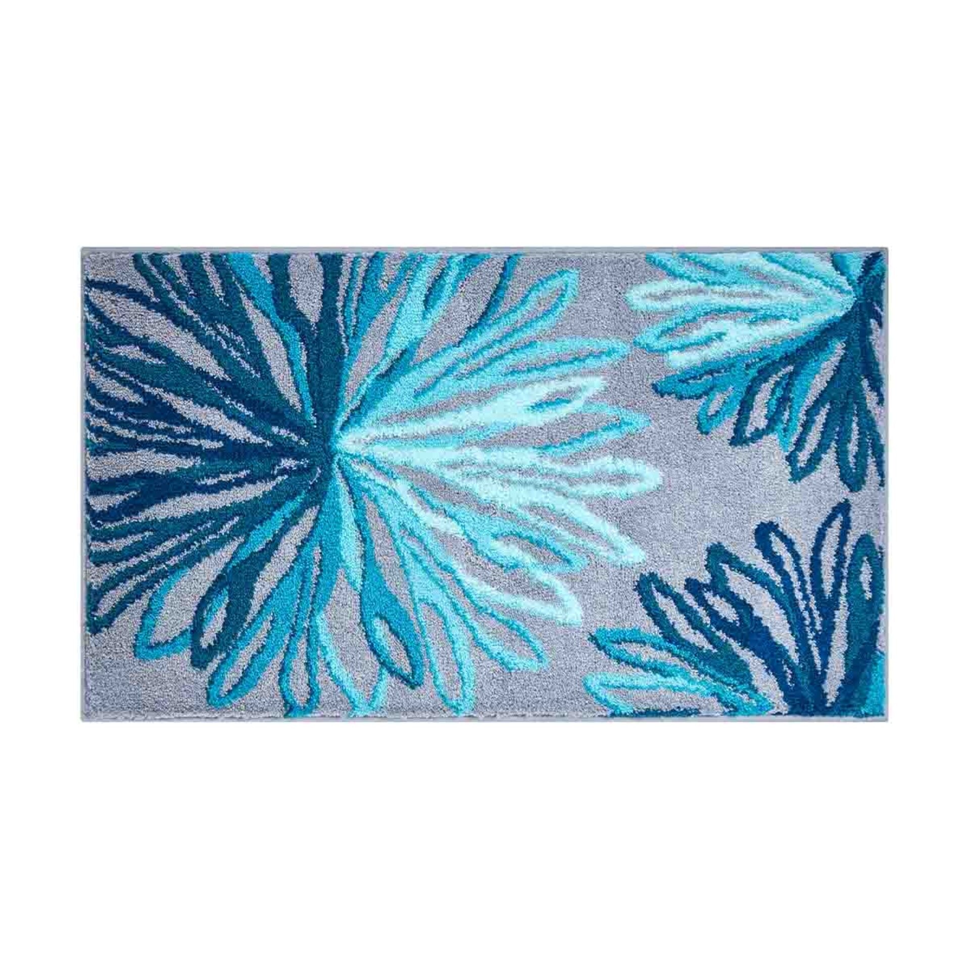 GRUND ART Badematte 70 x 120 cm, Türkis/Grau GRUND ART Badematte 70 x 120 cm, Türkis/Grau