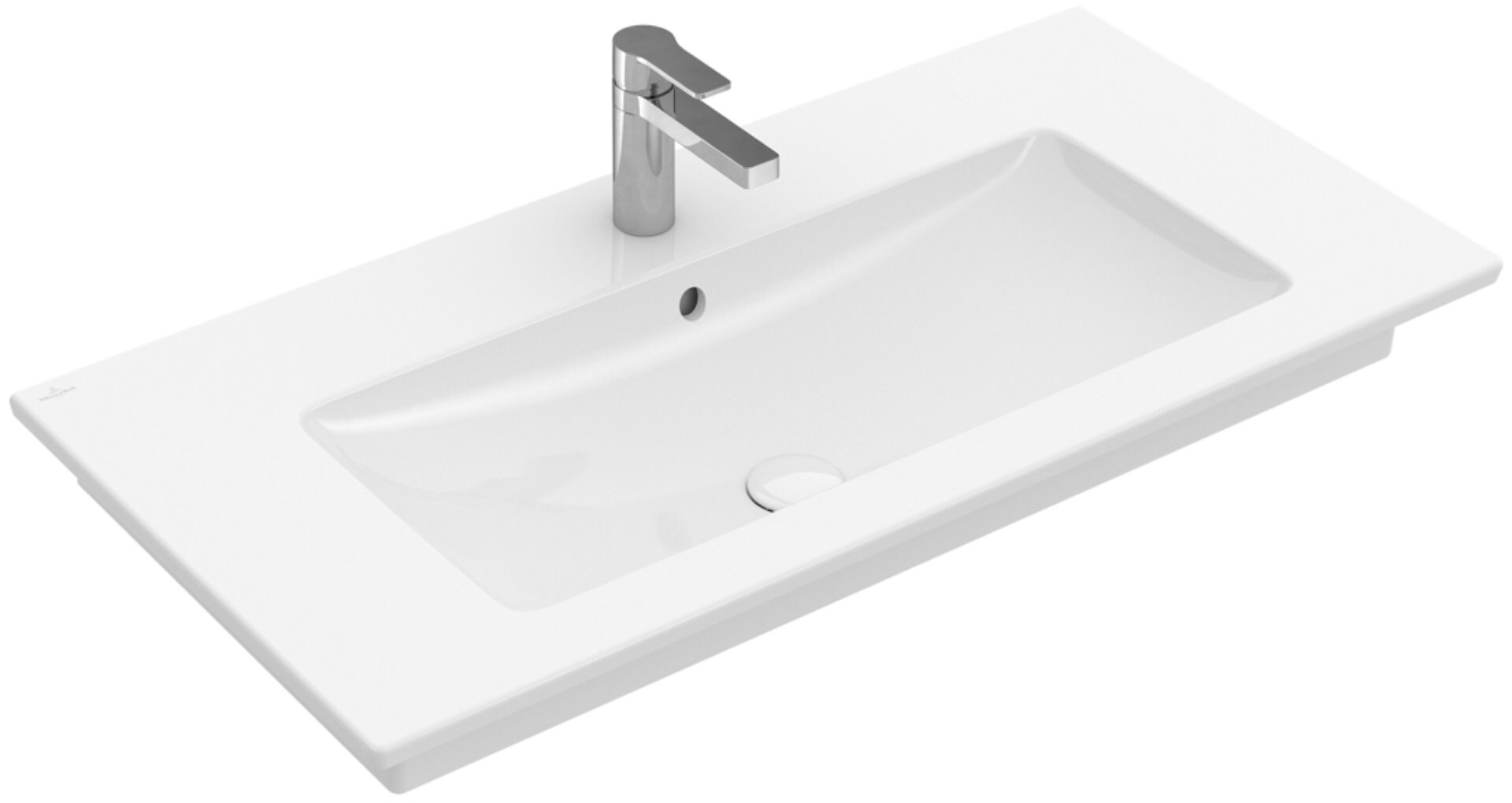 VILLEROY & BOCH VENTICELLO Waschbecken Keramik 80 cm breit, Weiß, mit Überlauf VILLEROY & BOCH VENTICELLO Waschbecken Keramik 80 cm breit, Weiß, mit Überlauf