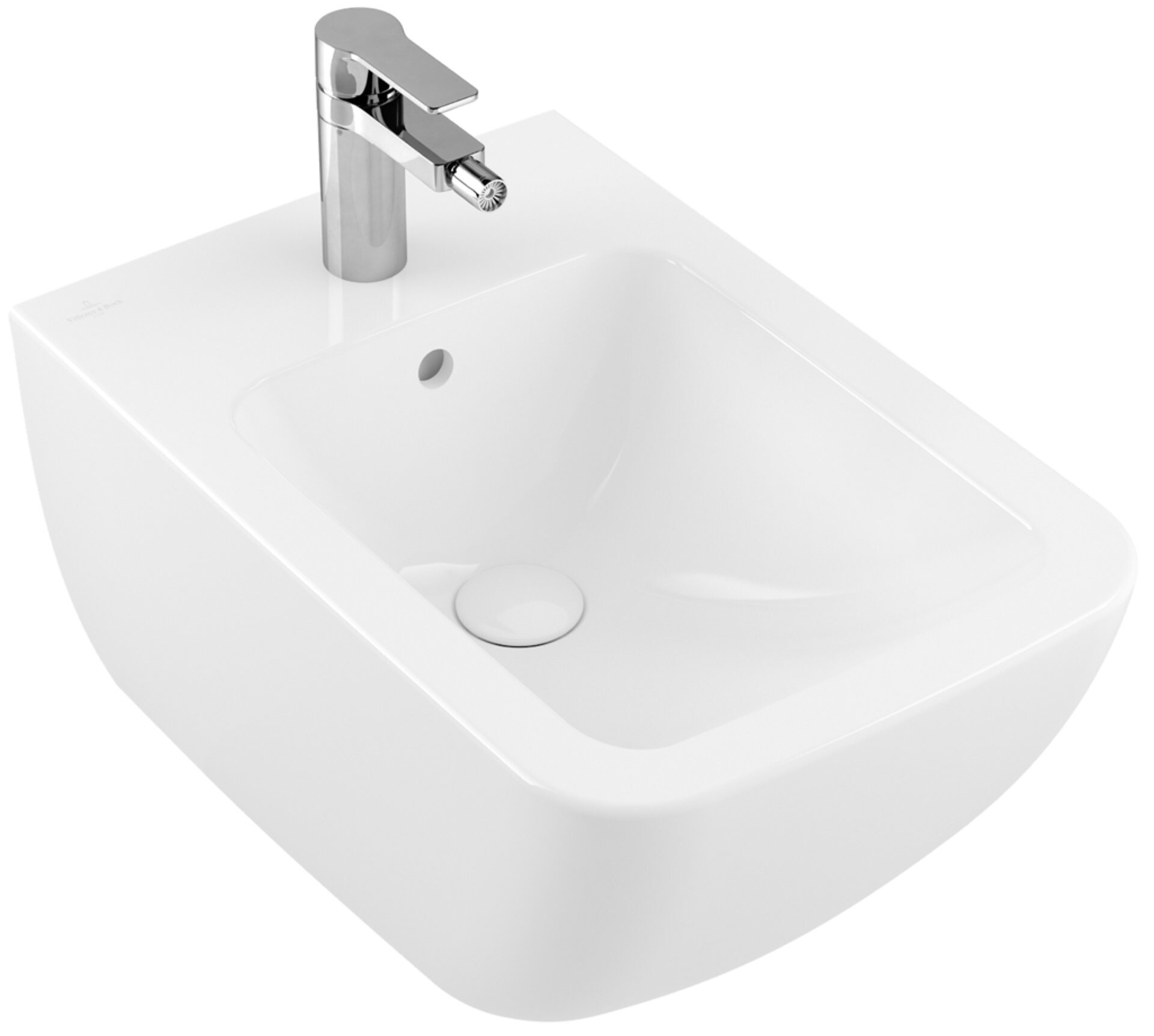 VILLEROY & BOCH VENTICELLO Wand-Bidet, 37,5 cm breit, Weiß, mit Überlauf, CeramicPlus VILLEROY & BOCH VENTICELLO Wand-Bidet, 37,5 cm breit, Weiß, mit Überlauf, CeramicPlus
