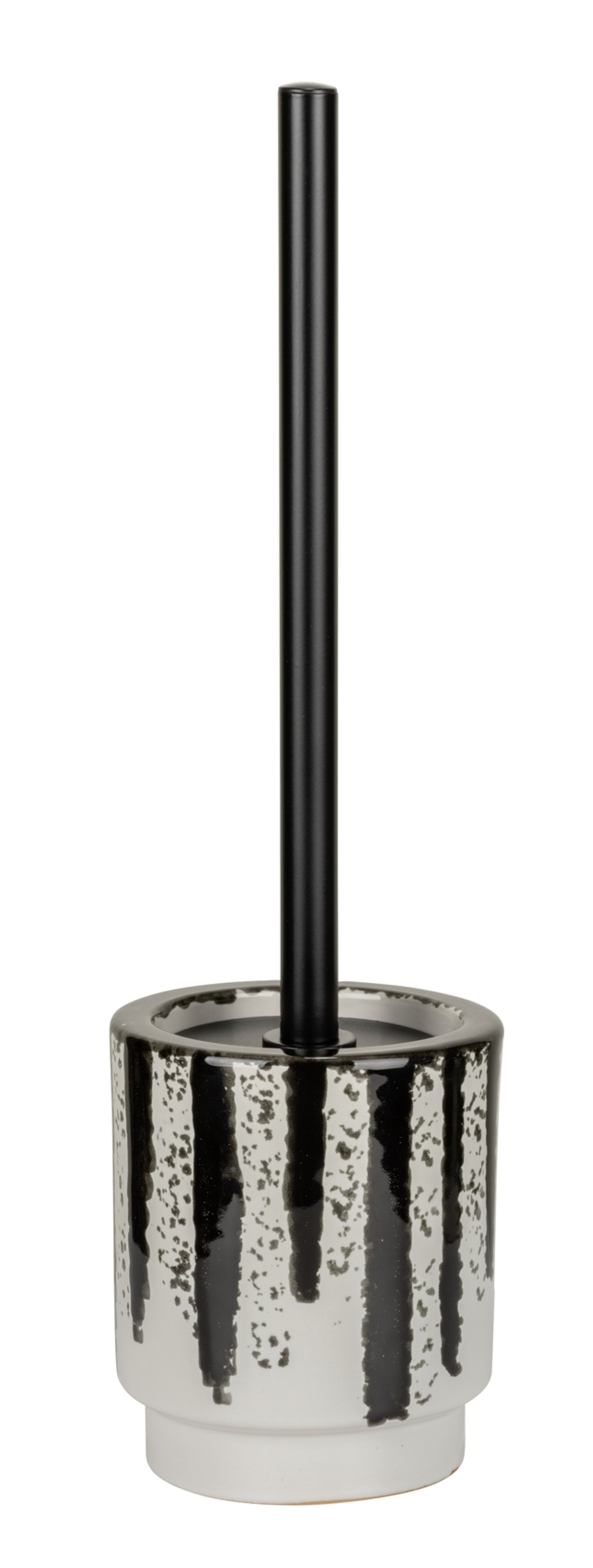 WENKO SUBIZA WC-Garnitur, Weiß/Schwarz, Keramik