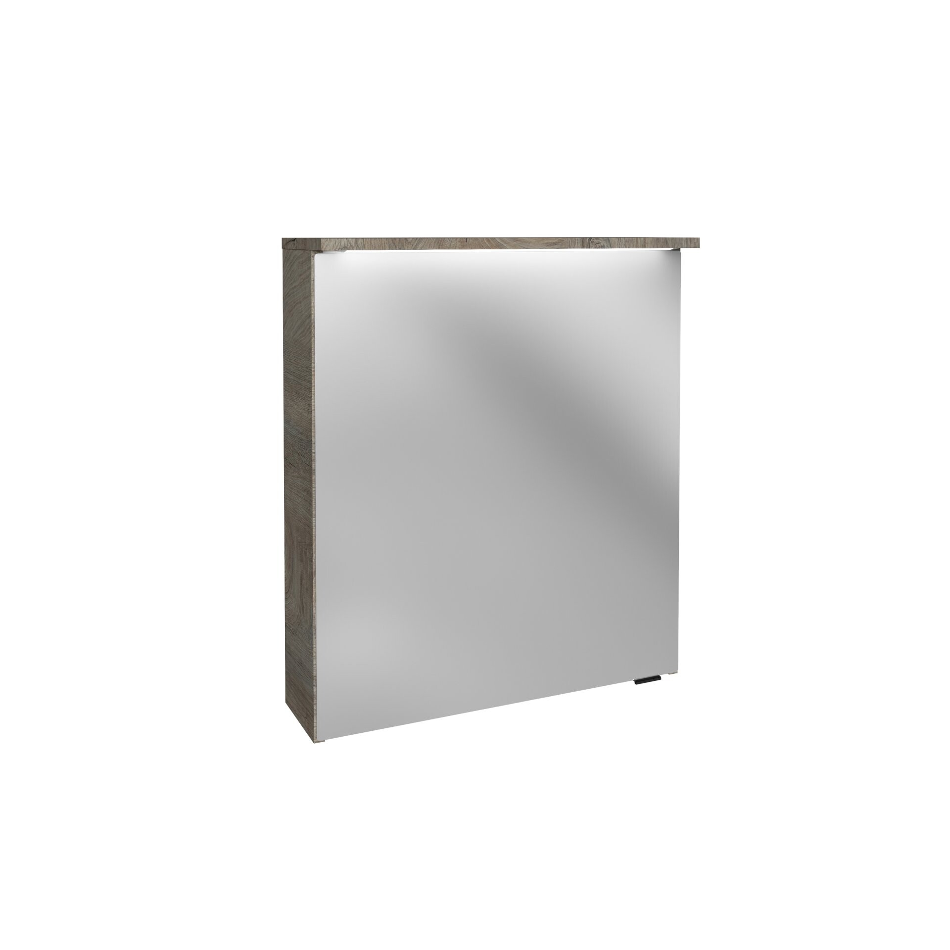 Fackelmann OXFORD LED Spiegelschrank 60 cm breit, Braun hell Fackelmann OXFORD LED Spiegelschrank 60 cm breit, Braun hell