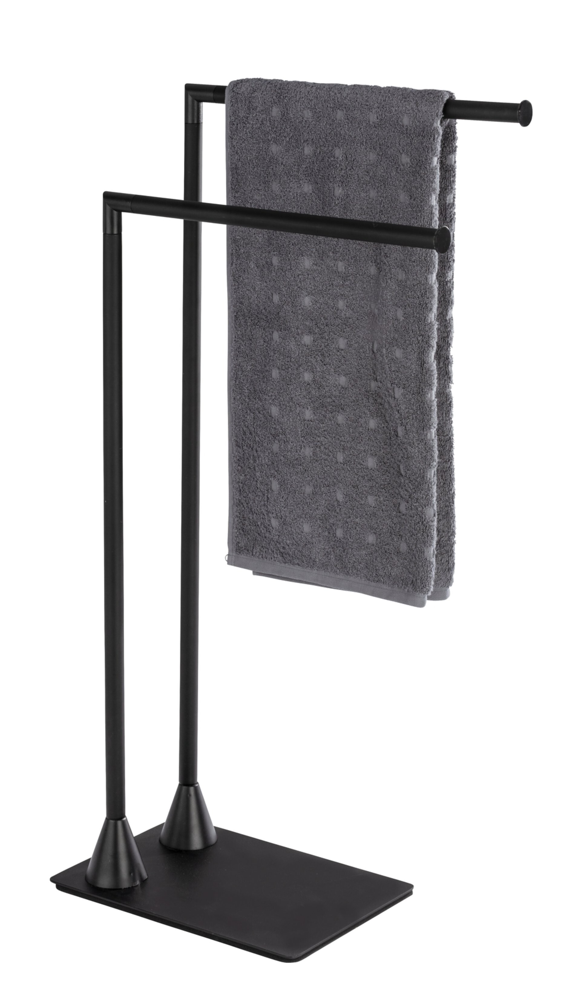 WENKO HELLA Handtuchhalter, Schwarz matt