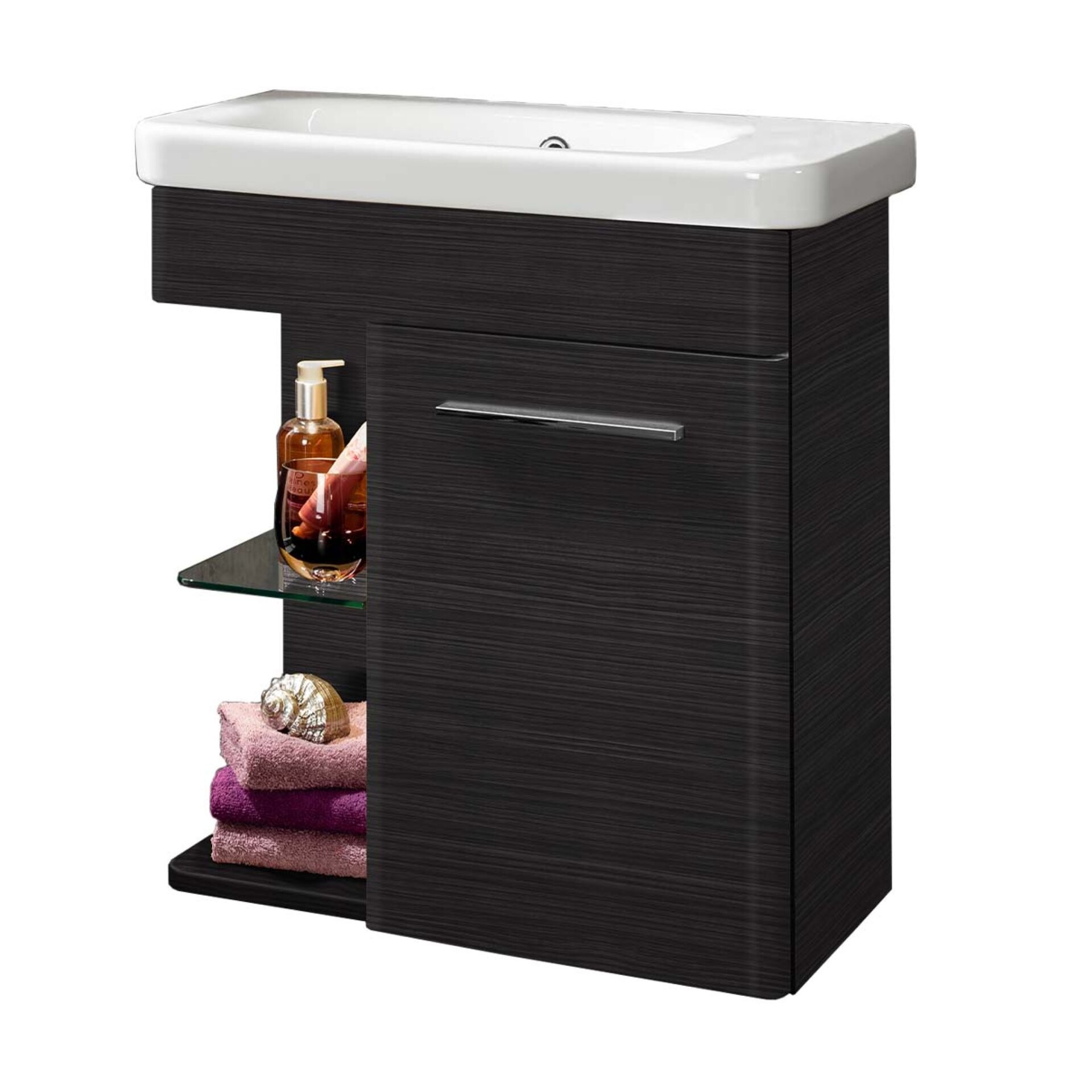 Lanzet K8 Gäste WC Set 60cm Schwarz