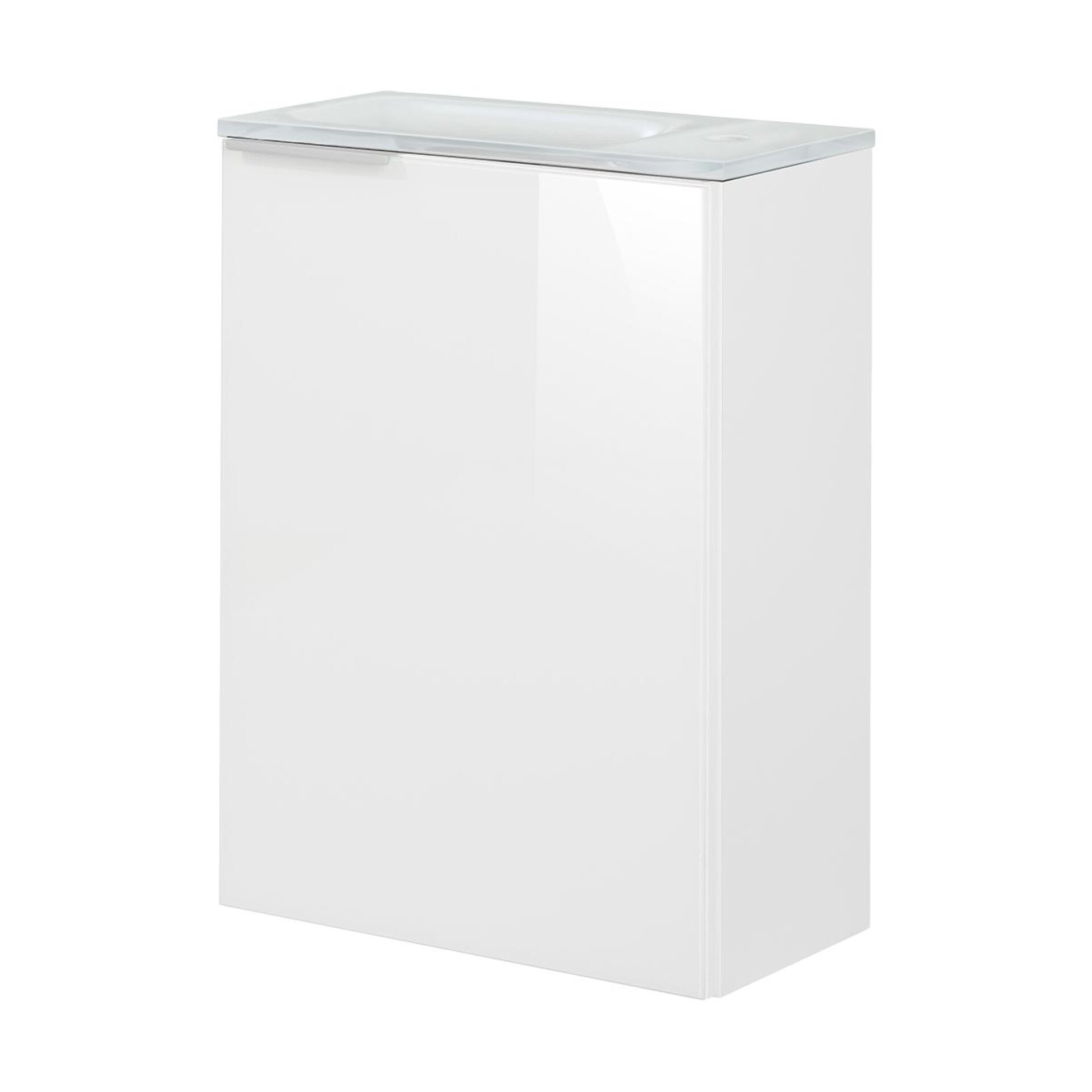 Fackelmann SBC KARA Gäste WC Set 3-teilig 45 cm, Weiß, rechts, Glas Weiß Fackelmann SBC KARA Gäste WC Set 3-teilig 45 cm, Weiß, rechts, Glas Weiß