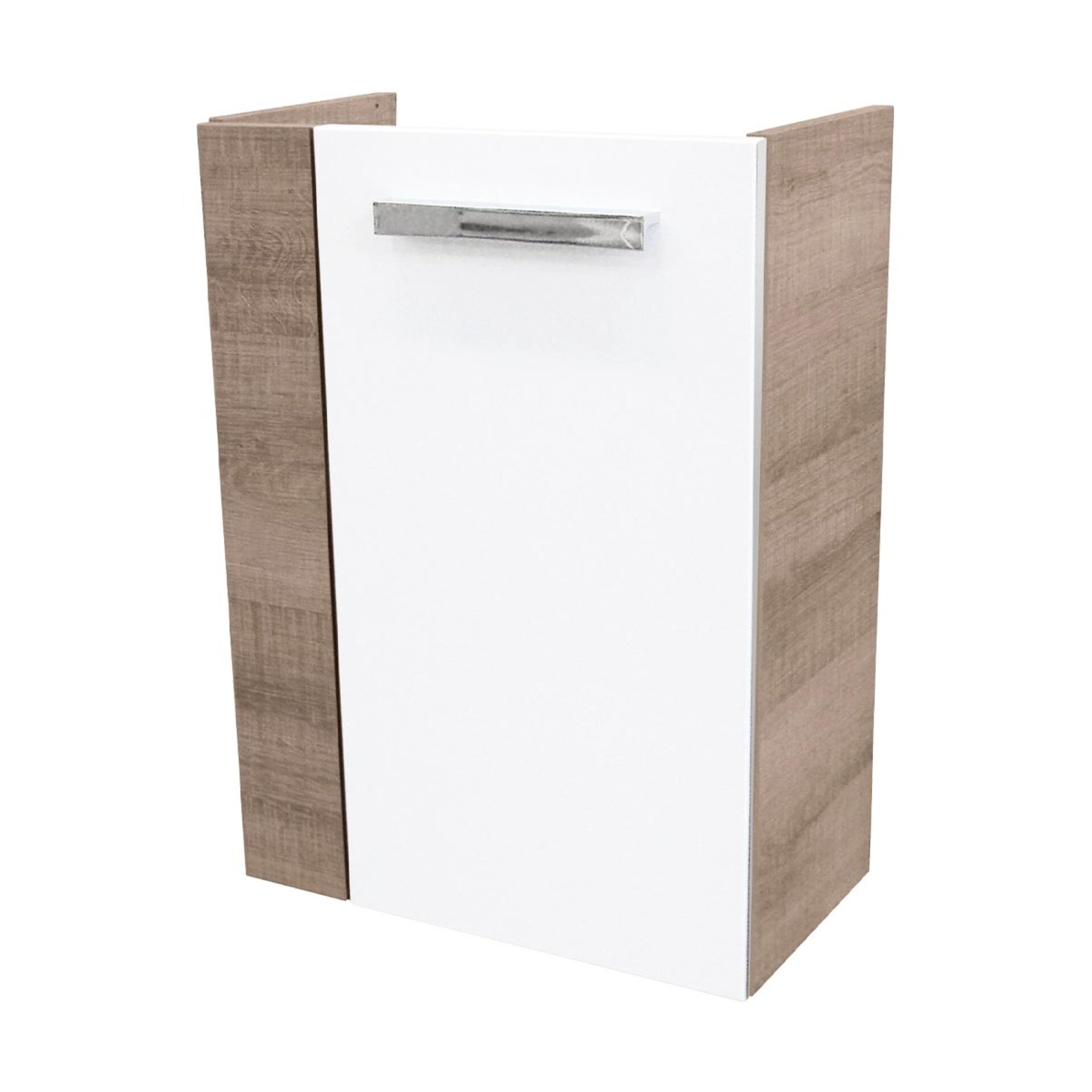 Fackelmann SBC A-VERO Waschbeckenunterschrank 45 cm, Braun hell/Weiß, rechts Fackelmann SBC A-VERO Waschbeckenunterschrank 45 cm, Braun hell/Weiß, rechts