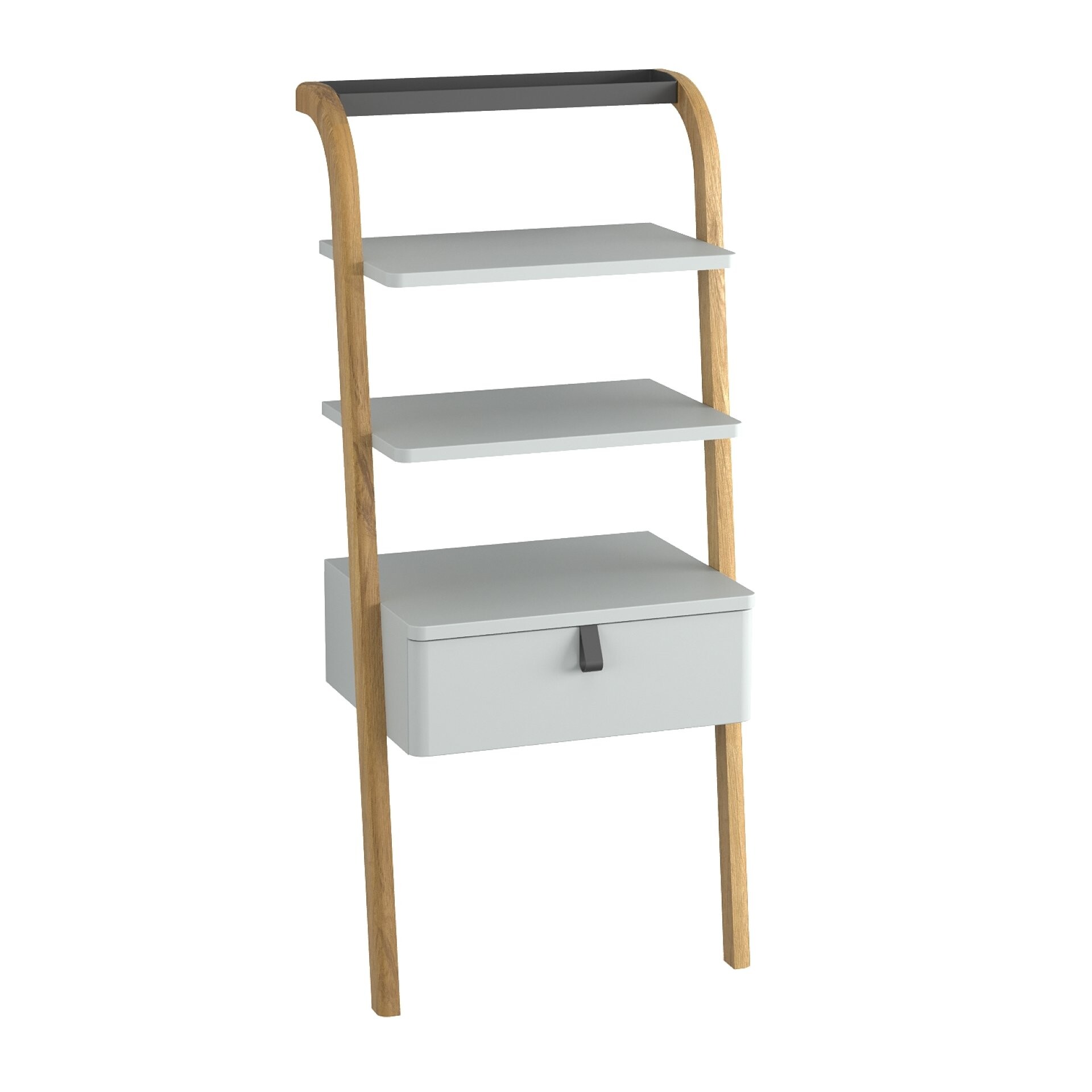 BADEDU PINA Badregal 56 cm breit, Grau