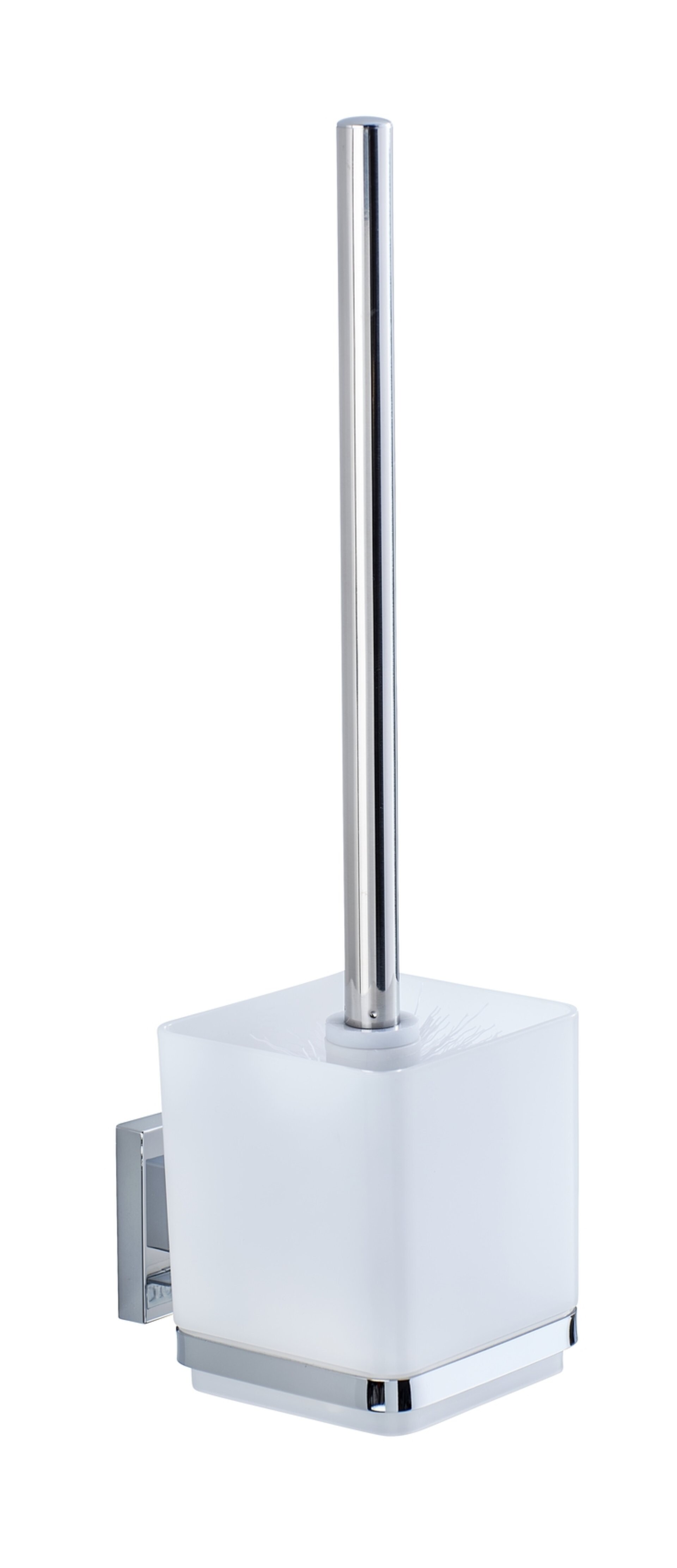 WENKO QUADRO WC-Garnitur, Weiß, Edelstahl, Befestigen ohne bohren, Vacuum-Loc® WENKO QUADRO WC-Garnitur, Weiß, Edelstahl, Befestigen ohne bohren, Vacuum-Loc®