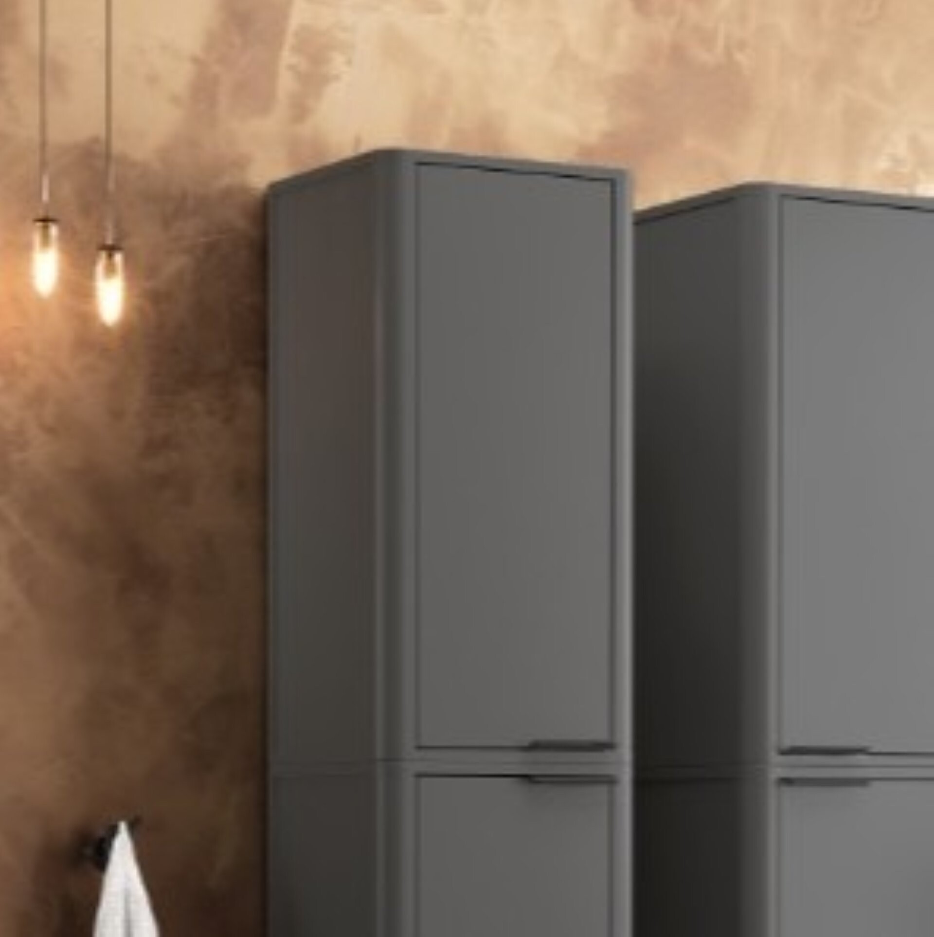 BADEDU SORA Hängeschrank 40 cm breit, Schwarz matt BADEDU SORA Hängeschrank 40 cm breit, Schwarz matt