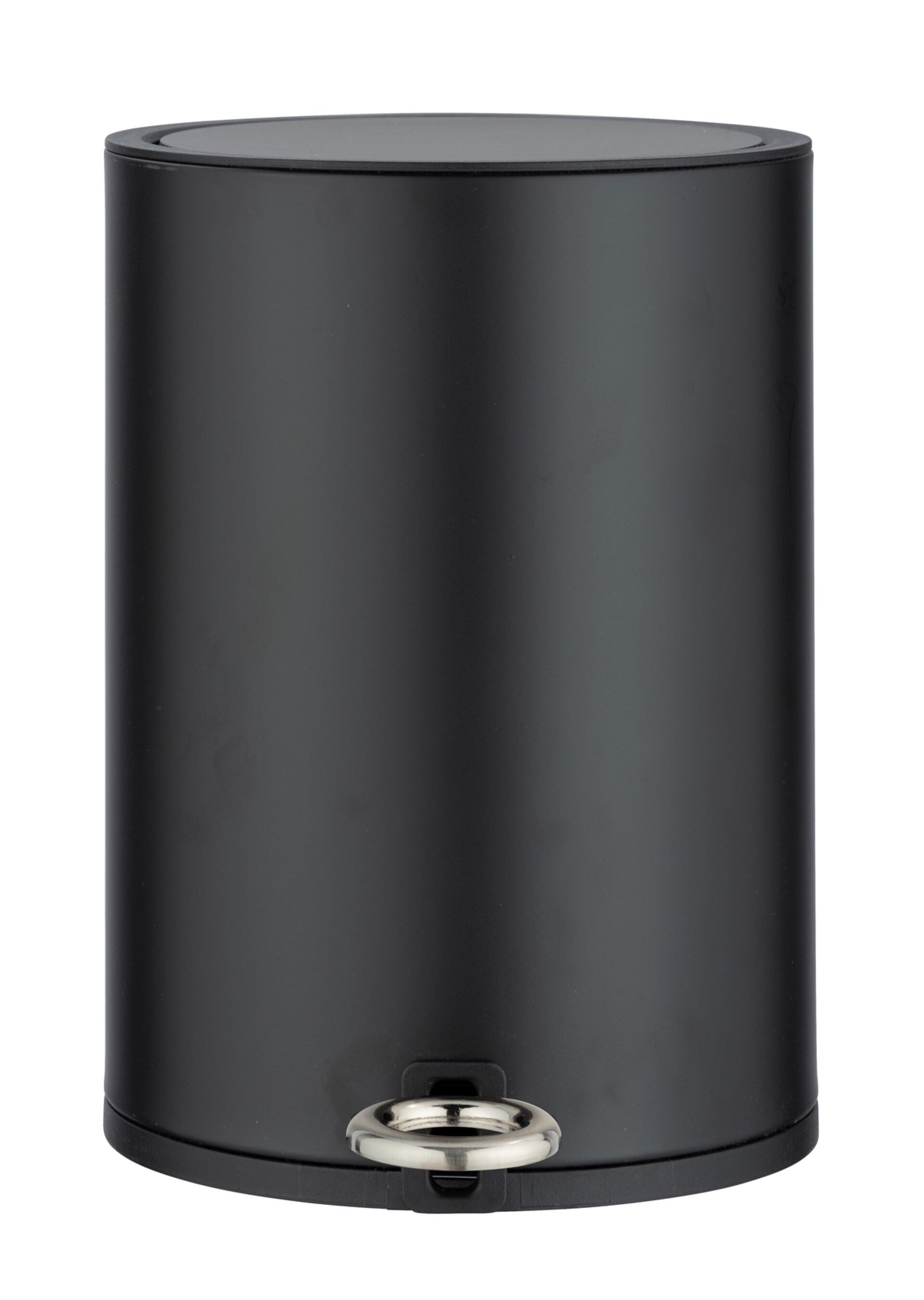 WENKO MONZA Kosmetikeimer 3 Liter, Schwarz matt, Easy Close
