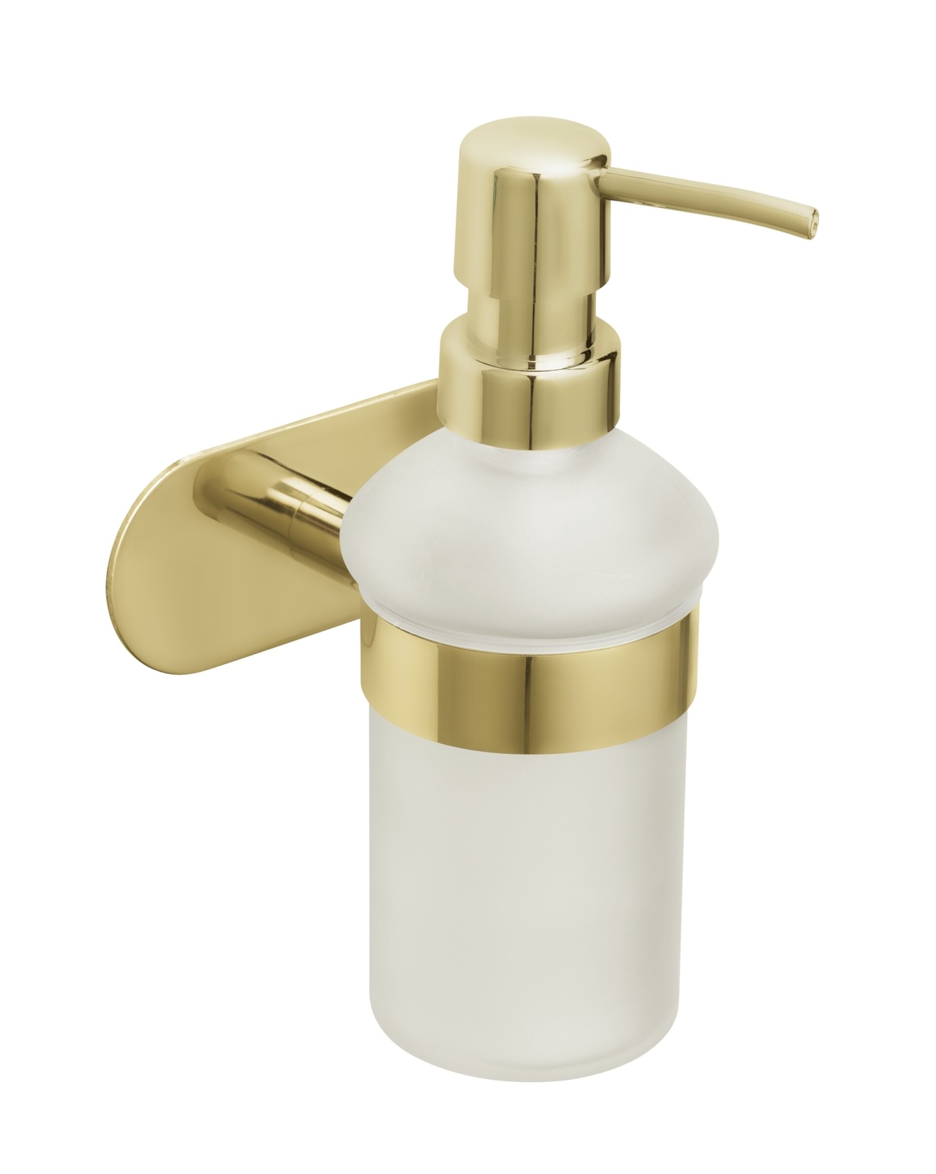 WENKO OREA Seifenspender 200 ml, Gold matt, Edelstahl rostfrei, Turbo Loc