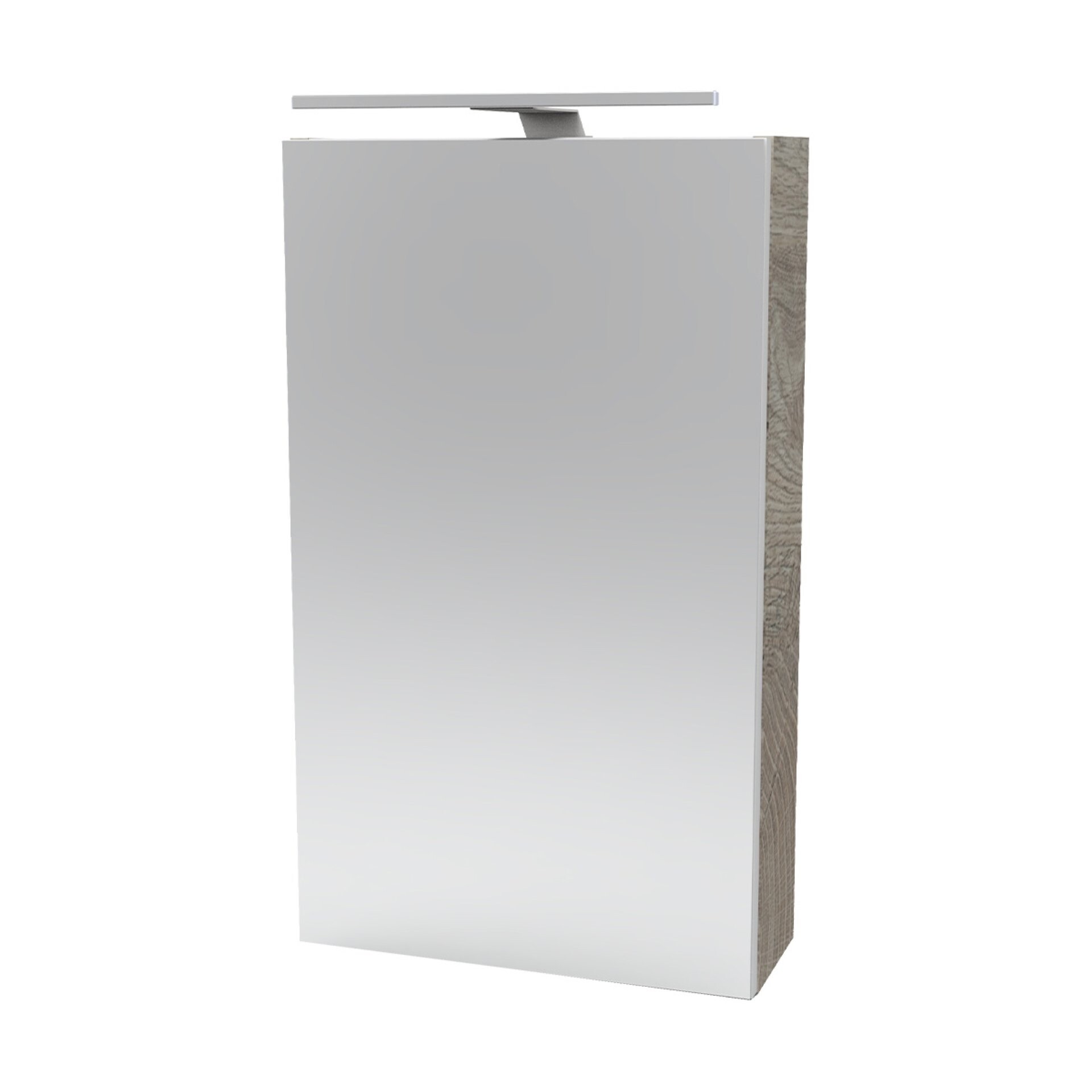 Fackelmann SBC STANFORD Gäste-WC Spiegelschrank 40 cm, Braun hell, rechts Fackelmann SBC STANFORD Gäste-WC Spiegelschrank 40 cm, Braun hell, rechts