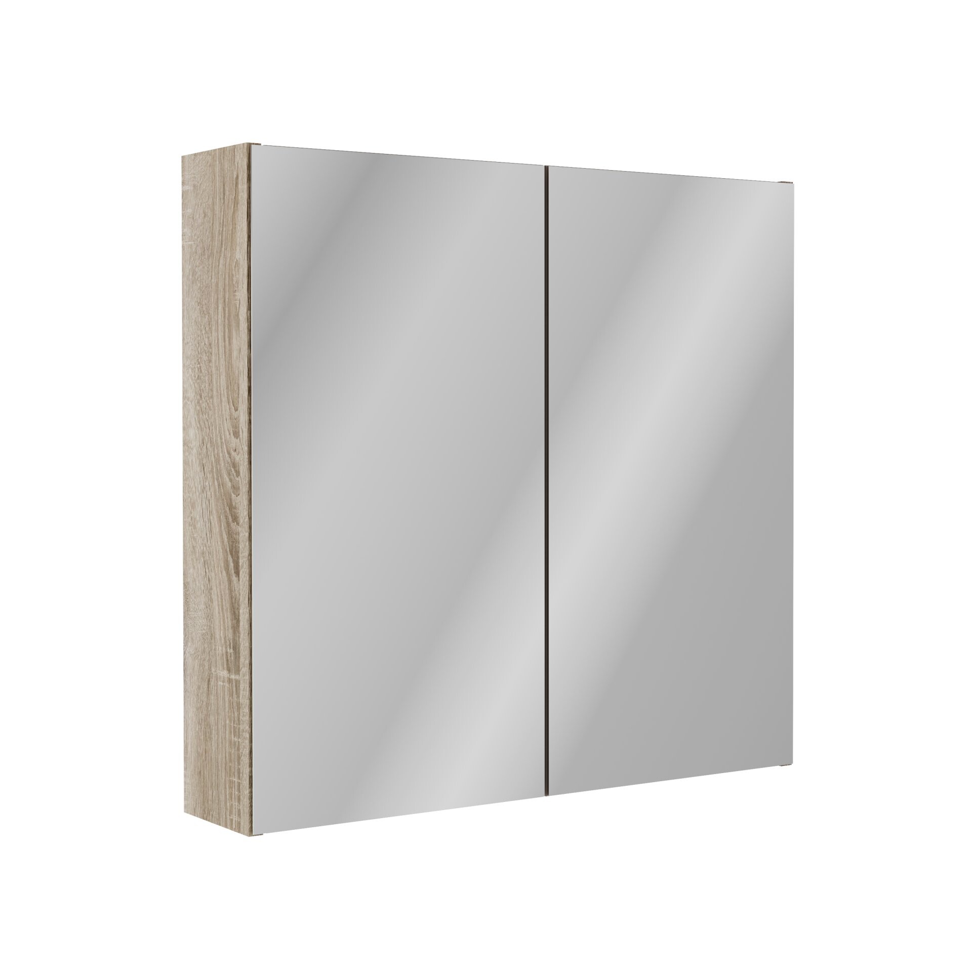FACKELMANN COMPACT LINE Spiegelschrank 70 cm breit, Braun