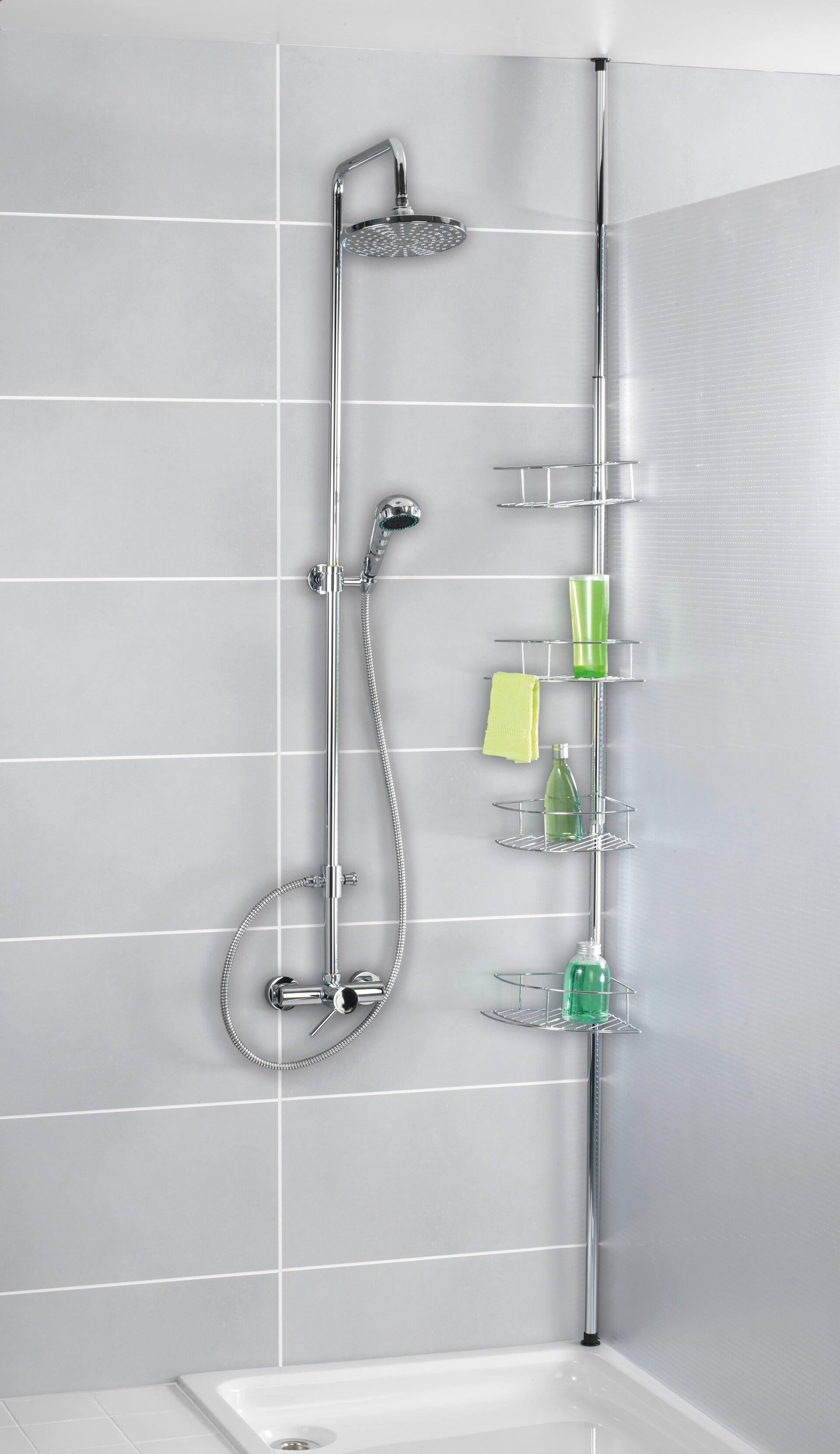 WENKO DOLCEDO Dusch Eckablage, Chrom glänzend WENKO DOLCEDO Dusch Eckablage, Chrom glänzend