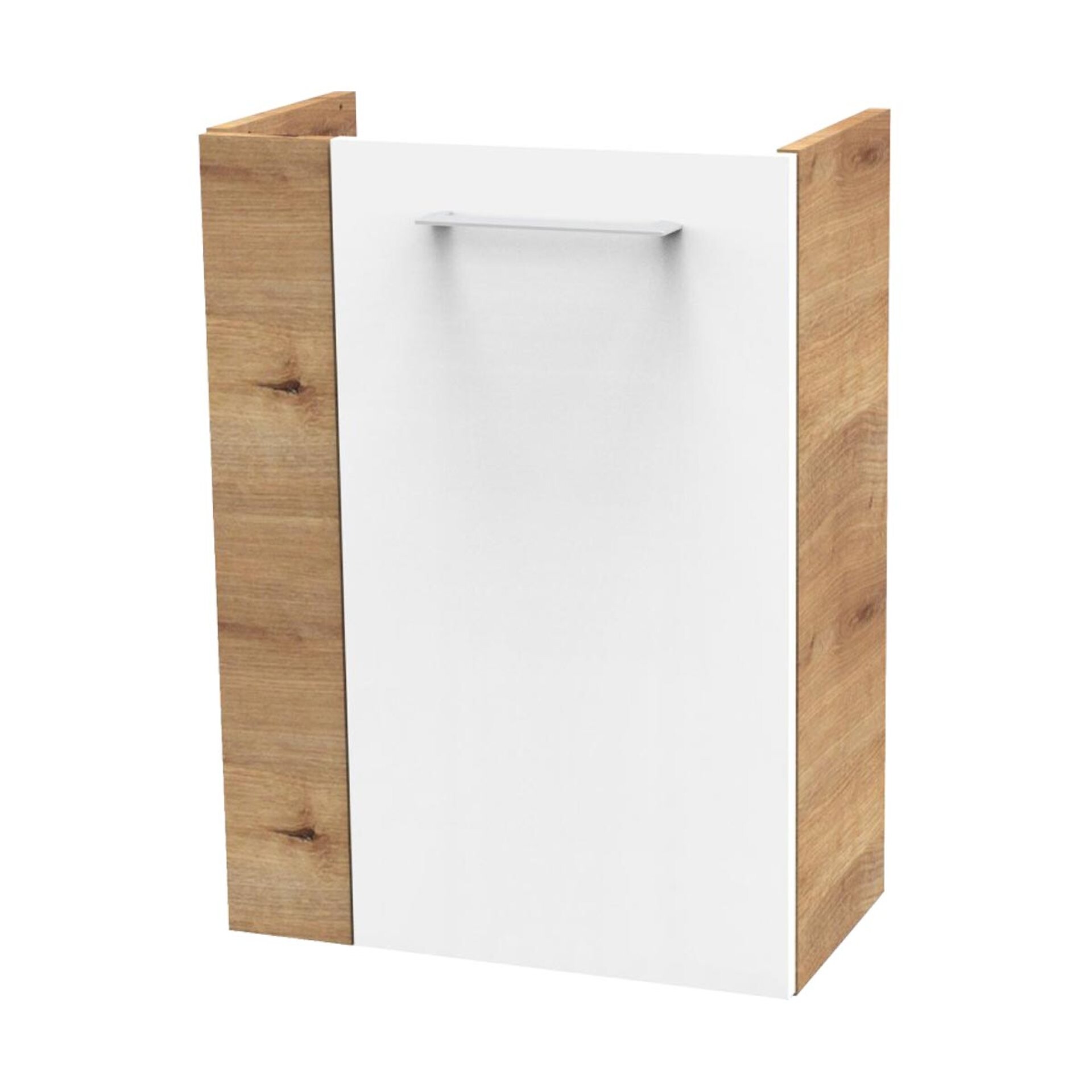 Fackelmann SBC MILANO Waschbeckenunterschrank 45 cm, Braun hell/Weiß, rechts Fackelmann SBC MILANO Waschbeckenunterschrank 45 cm, Braun hell/Weiß, rechts