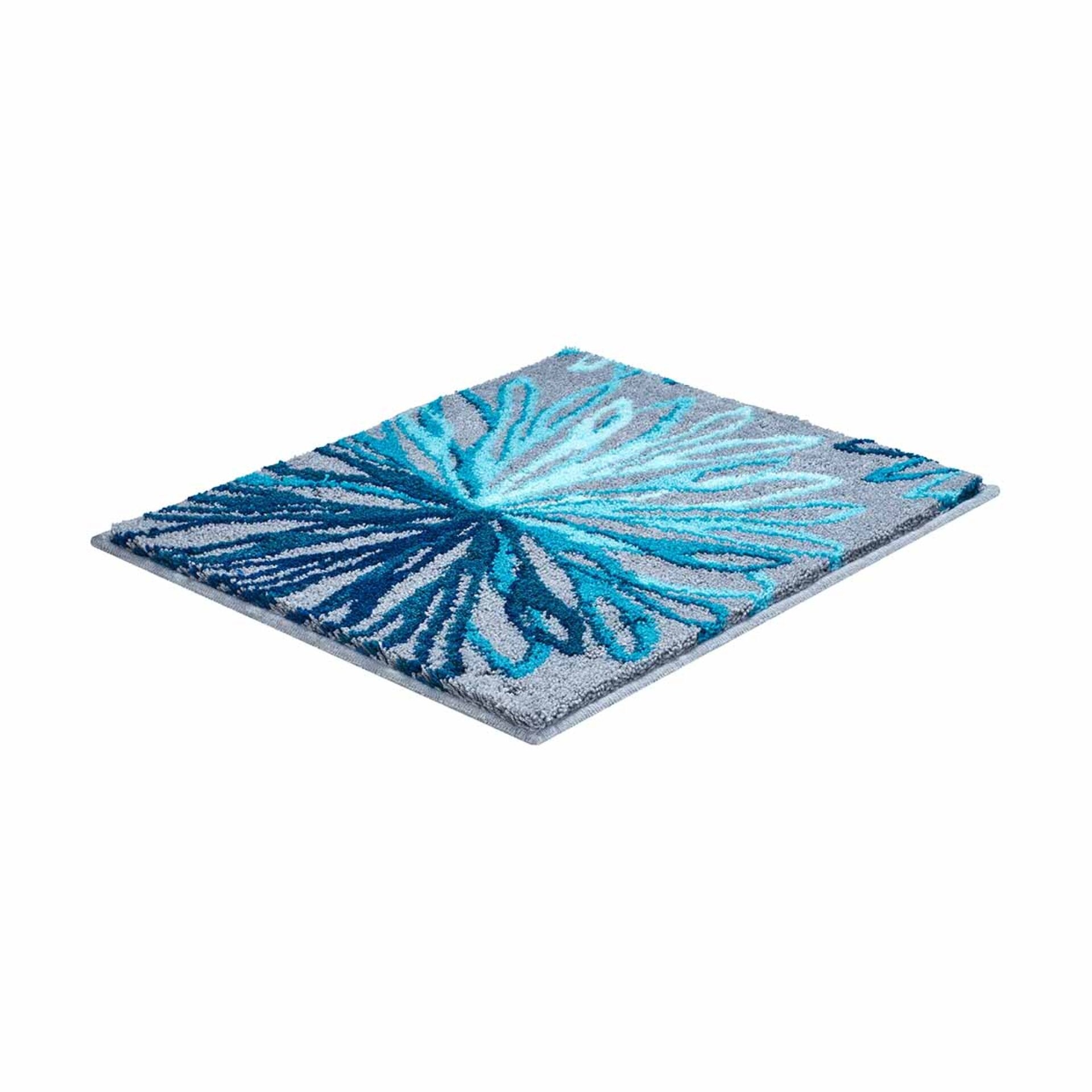 GRUND ART Badematte 50 x 60 cm, Blau/Grau GRUND ART Badematte 50 x 60 cm, Blau/Grau