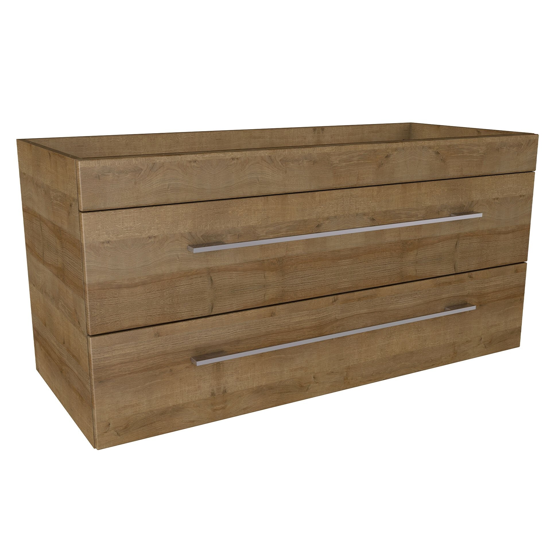 Lanzet K5 Waschbeckenunterschrank 118 cm, Braun hell Lanzet K5 Waschbeckenunterschrank 118 cm, Braun hell