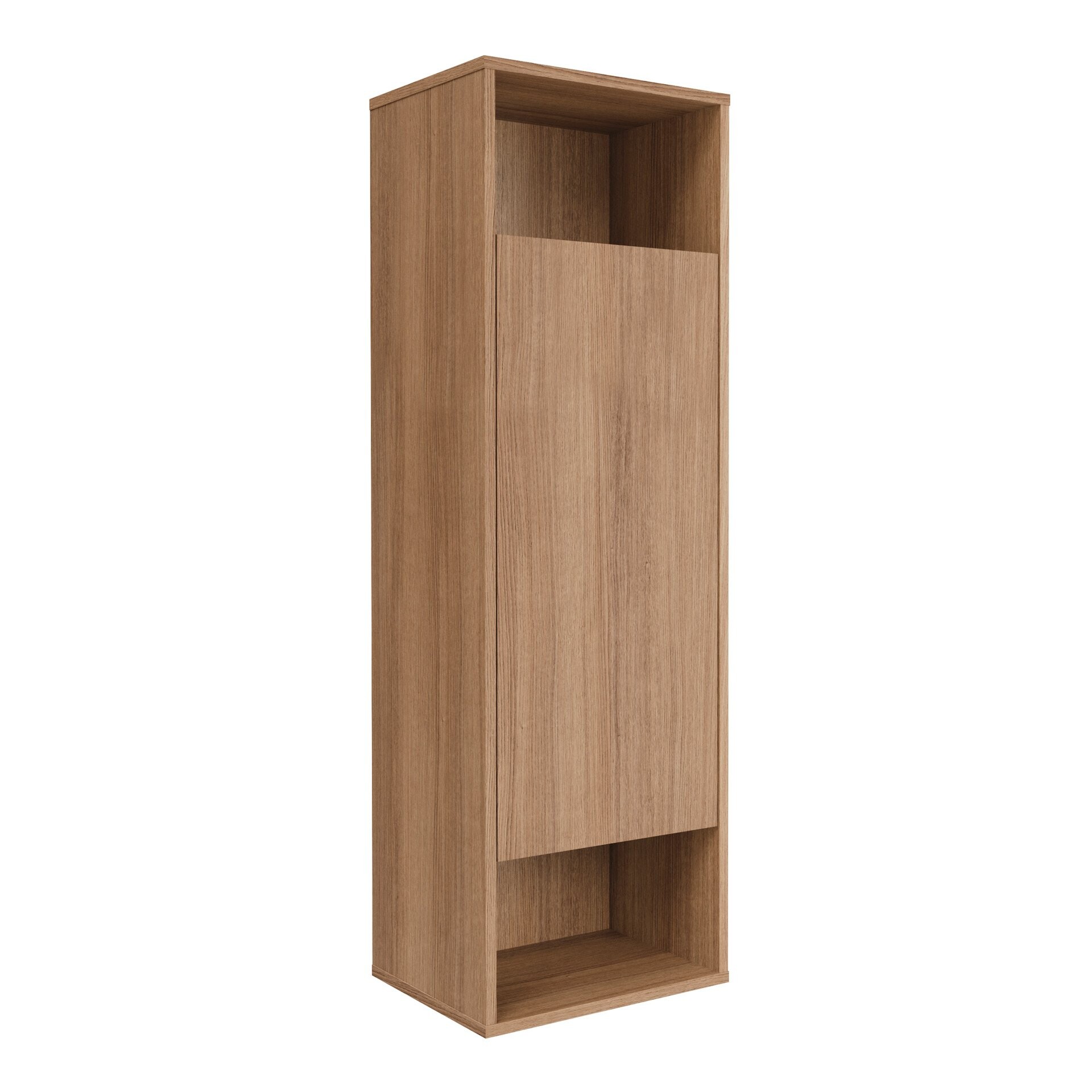 FACKELMANN VITA Midischrank 40 cm breit, Braun hell, Türanschlag rechts, 2 Fächer