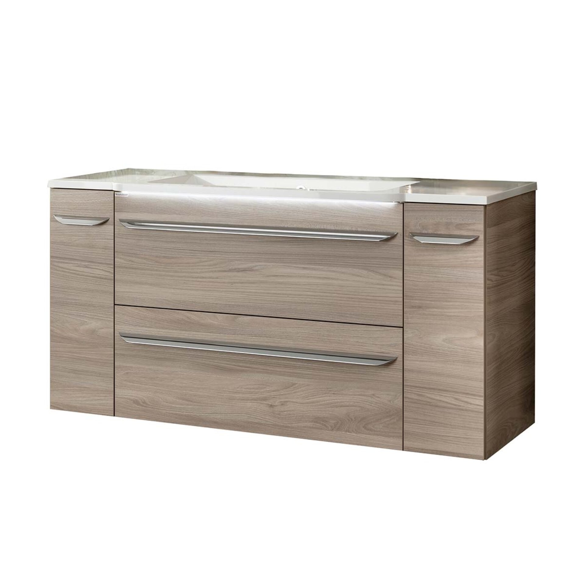 Fackelmann LUXOR Badmöbel Set 4-teilig 120 cm, Braun + Unterschränke Fackelmann LUXOR Badmöbel Set 4-teilig 120 cm, Braun + Unterschränke