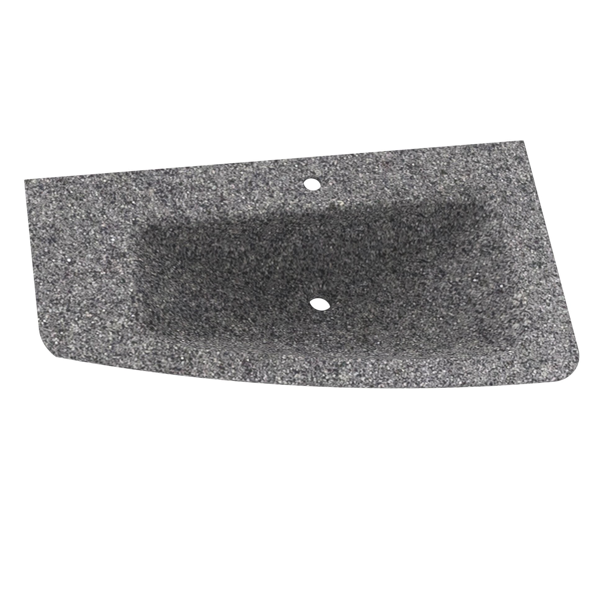 CLASSICO Waschbecken Mineralguss links grau-metallic CLASSICO Waschbecken Mineralguss links grau-metallic