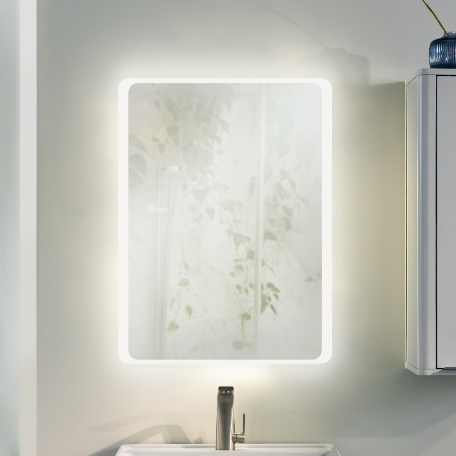 BADEDU SORA LED Spiegel 60 cm breit, mit Heizmatte