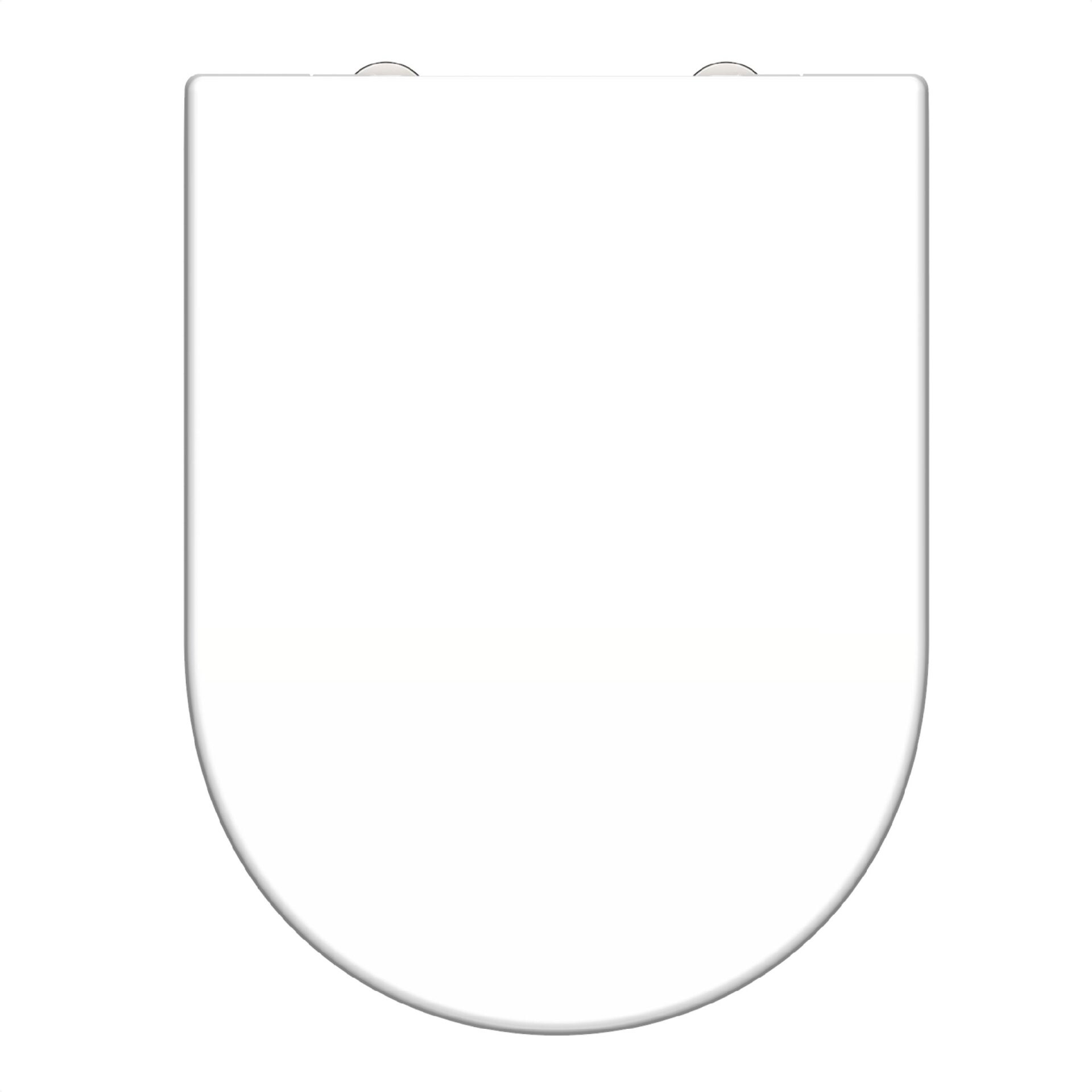 SCHÜTTE D-FORM WHITE WC-Sitz, Kunststoff, mit Absenkautomatik und Schnellverschluss SCHÜTTE D-FORM WHITE WC-Sitz, Kunststoff, mit Absenkautomatik und Schnellverschluss