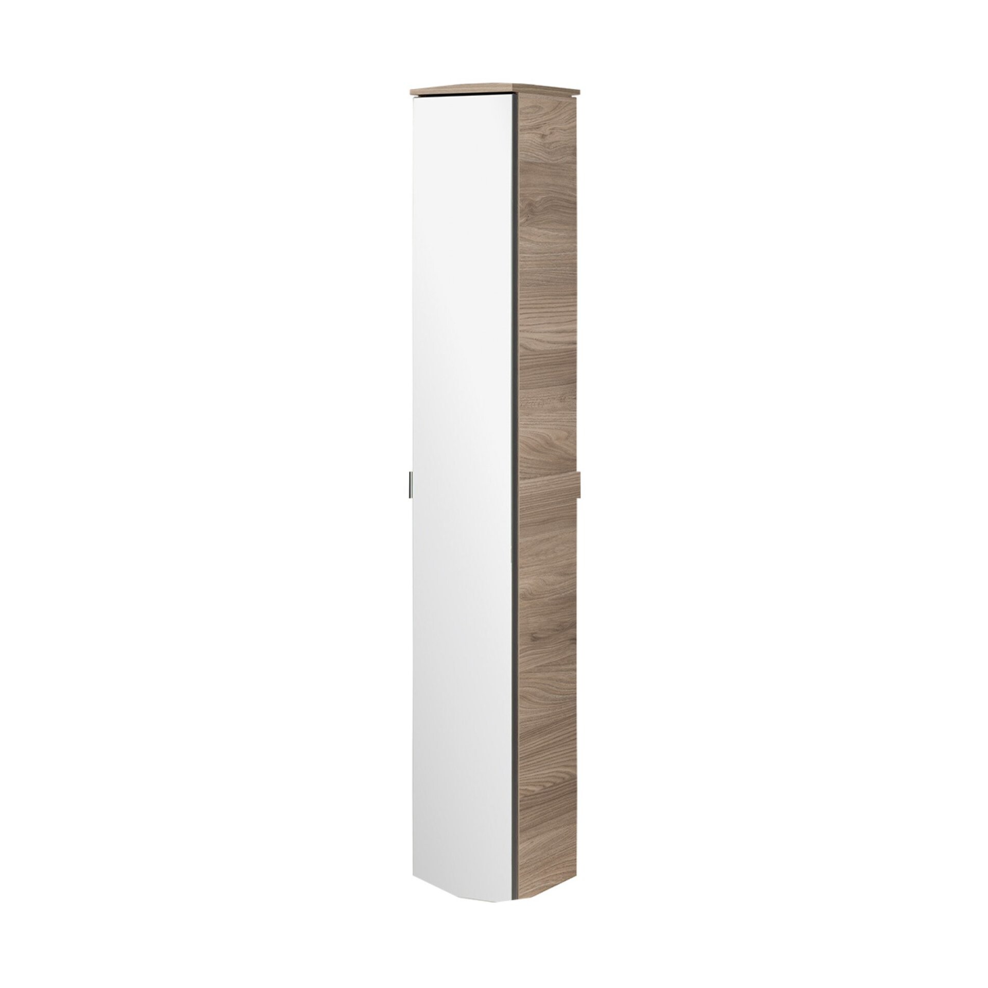 Fackelmann LUXOR Spiegel Hochschrank 20 cm, Braun hell, rechts Fackelmann LUXOR Spiegel Hochschrank 20 cm, Braun hell, rechts