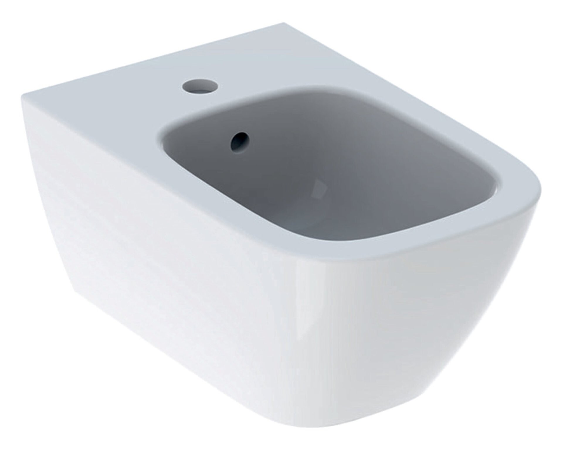 GEBERIT SMYLE SQUARE Bidet, Weiß, wandhängend GEBERIT SMYLE SQUARE Bidet, Weiß, wandhängend